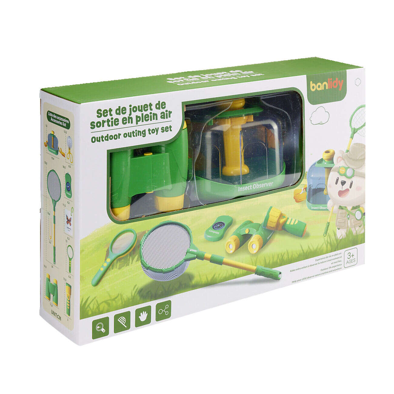 Jeu découverte des insectes avec 11 accessoires