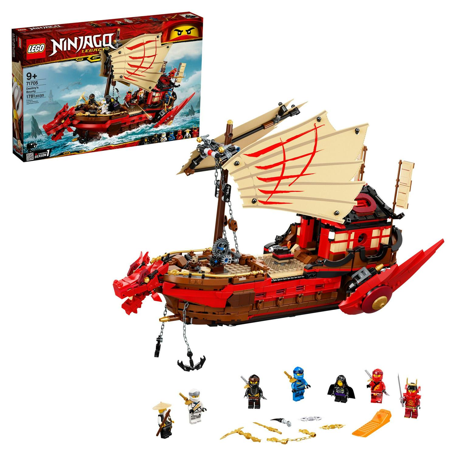 NINJAGO Legacy Destiny's Bounty 71705 Ninja Building Toy Ages 9+ (1 781 Pieces)