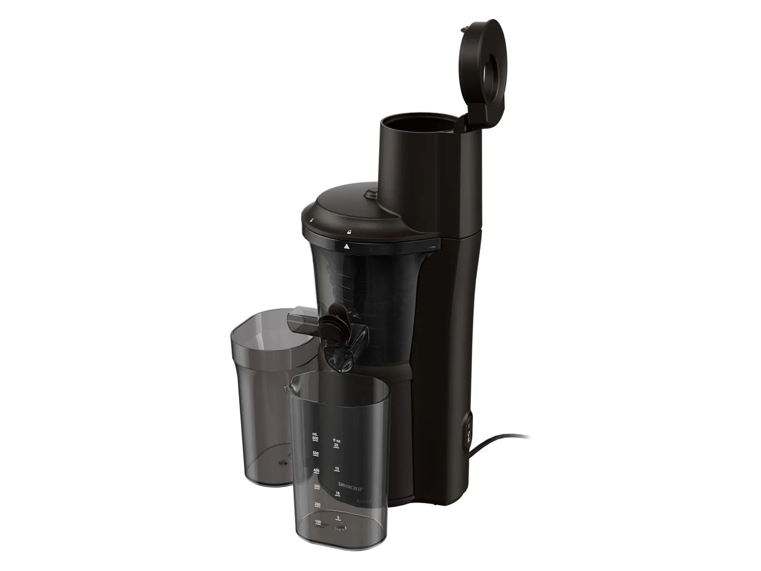 Extracteur de jus lent SILVERCREST KITCHEN TOOLS SSJBK 300 B2, avec une ouverture extra-large