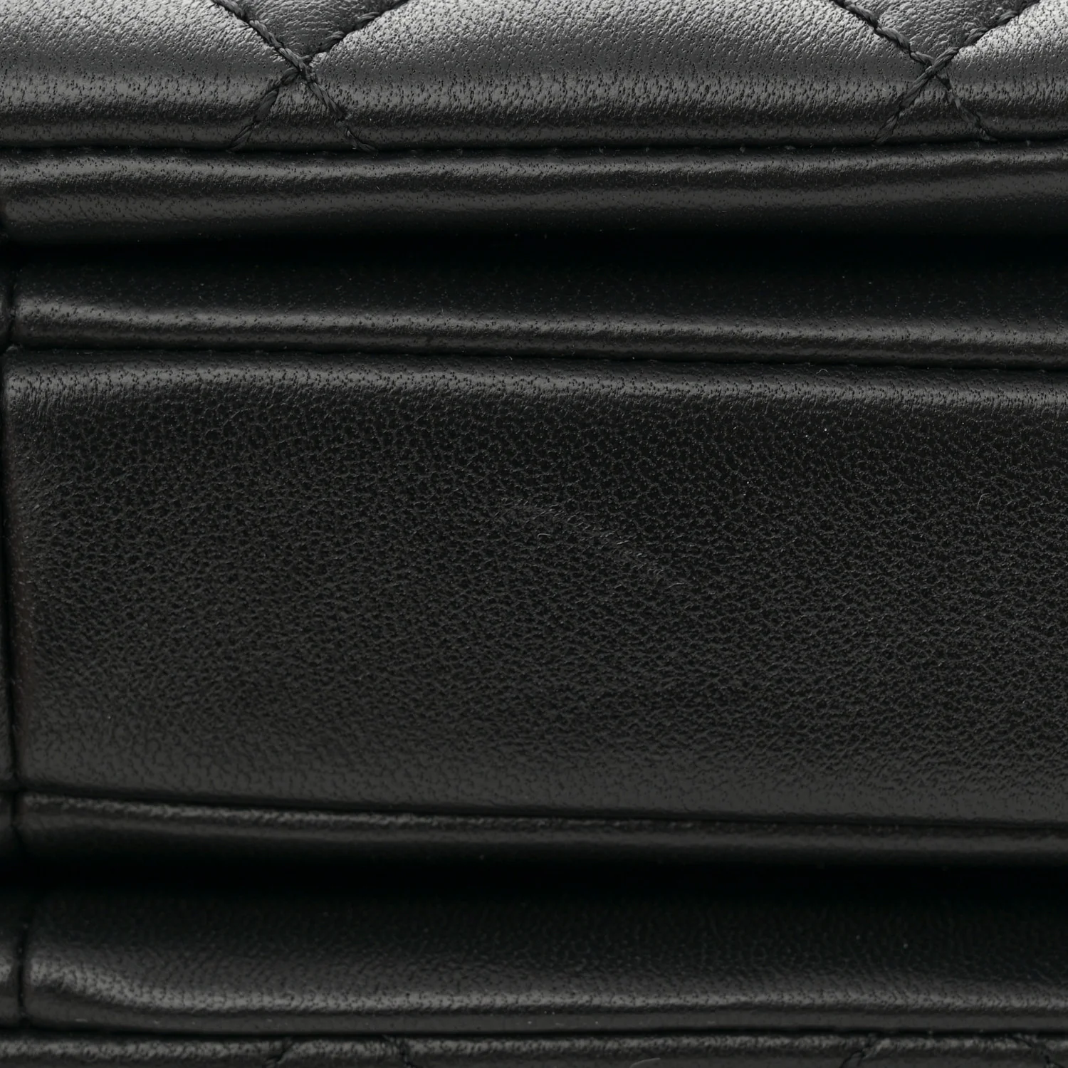Lambskin Quilted Mini Trendy CC Dual Handle Flap Bag Black
