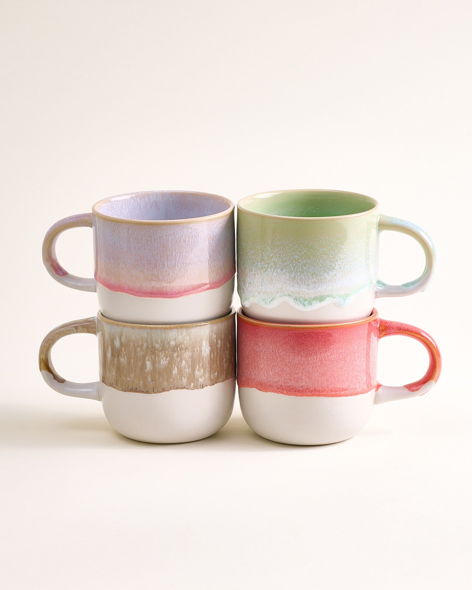 COIMBRA - LARGE MUG SUNRISE BLOSSOM MIX SET OF 4