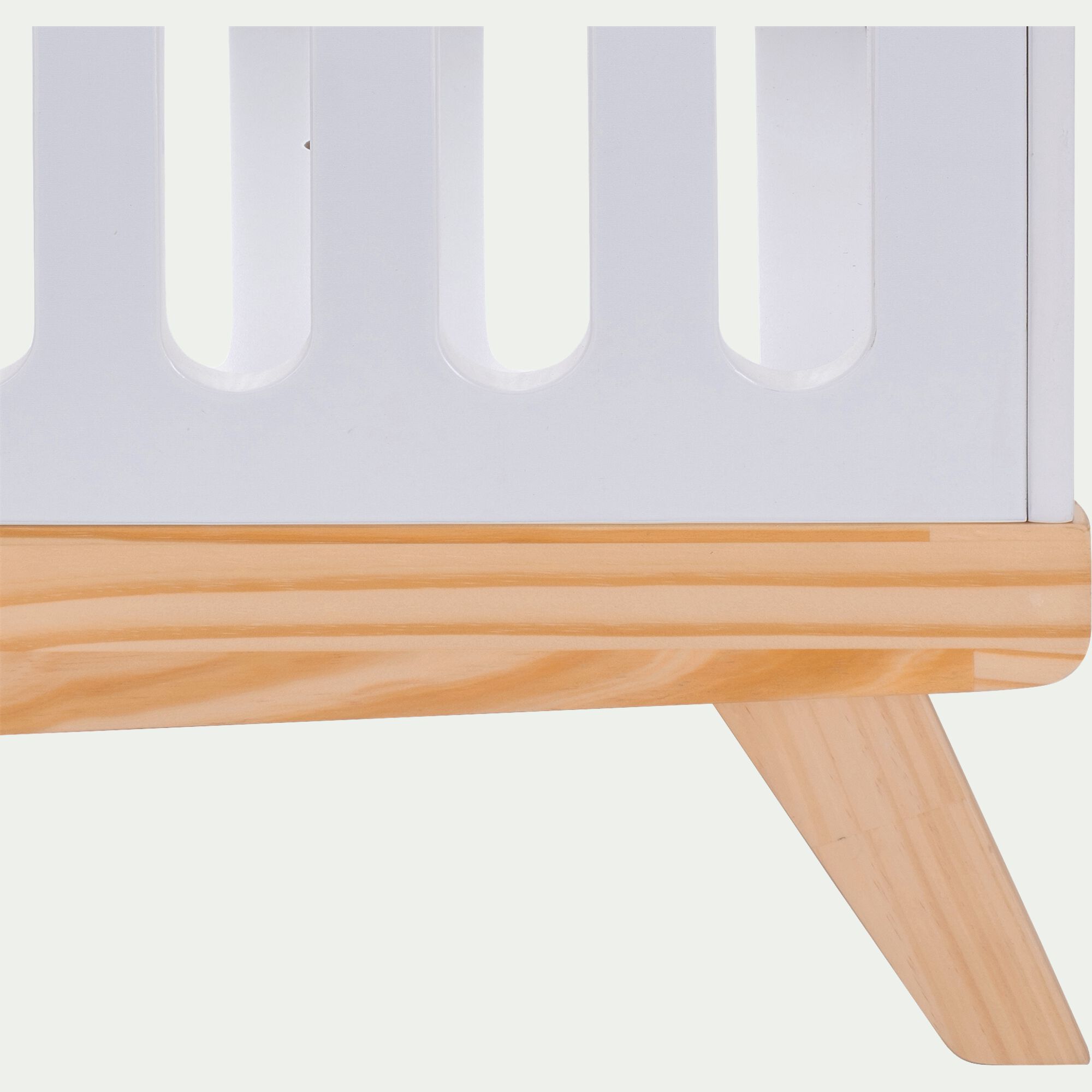 ANAE - Lit bébé en bois - blanc