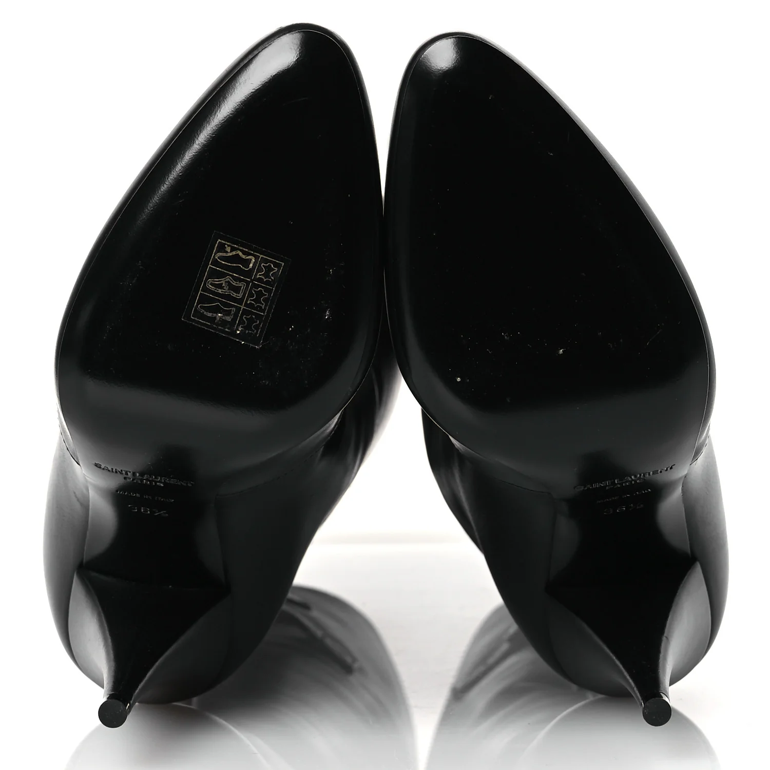 Lambskin Koller 110 Tall Boots 36.5 Black