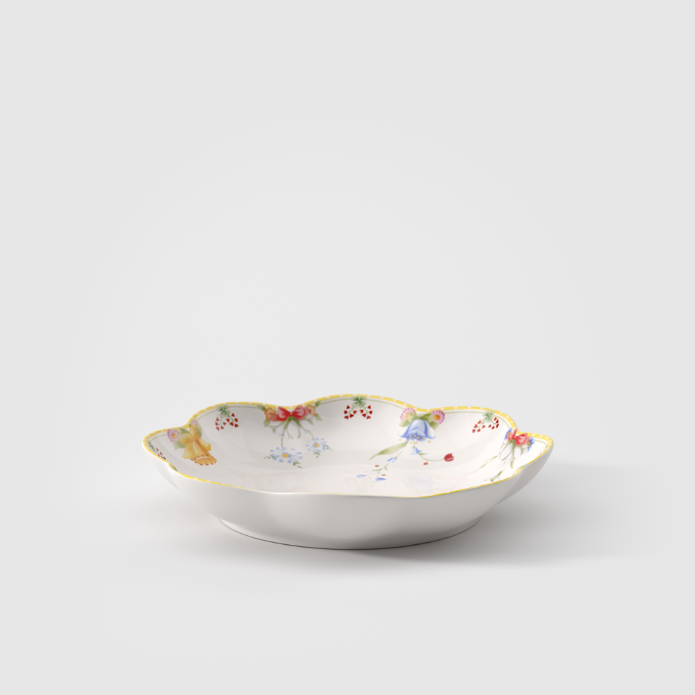 Spring Awakening Serving Bowl - Yellow, 11.2 oz, Premium Porcelain
