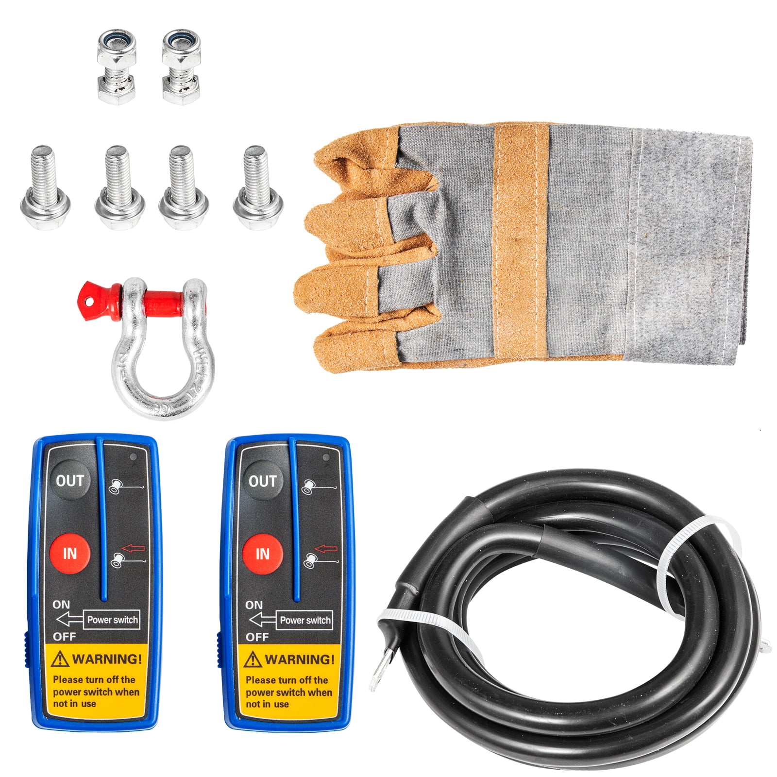 Treuil électrique 18 000 lb (8 165 kg) avec câble en acier 12 V pour VTT, UTV, camion et remorque tout-terrain