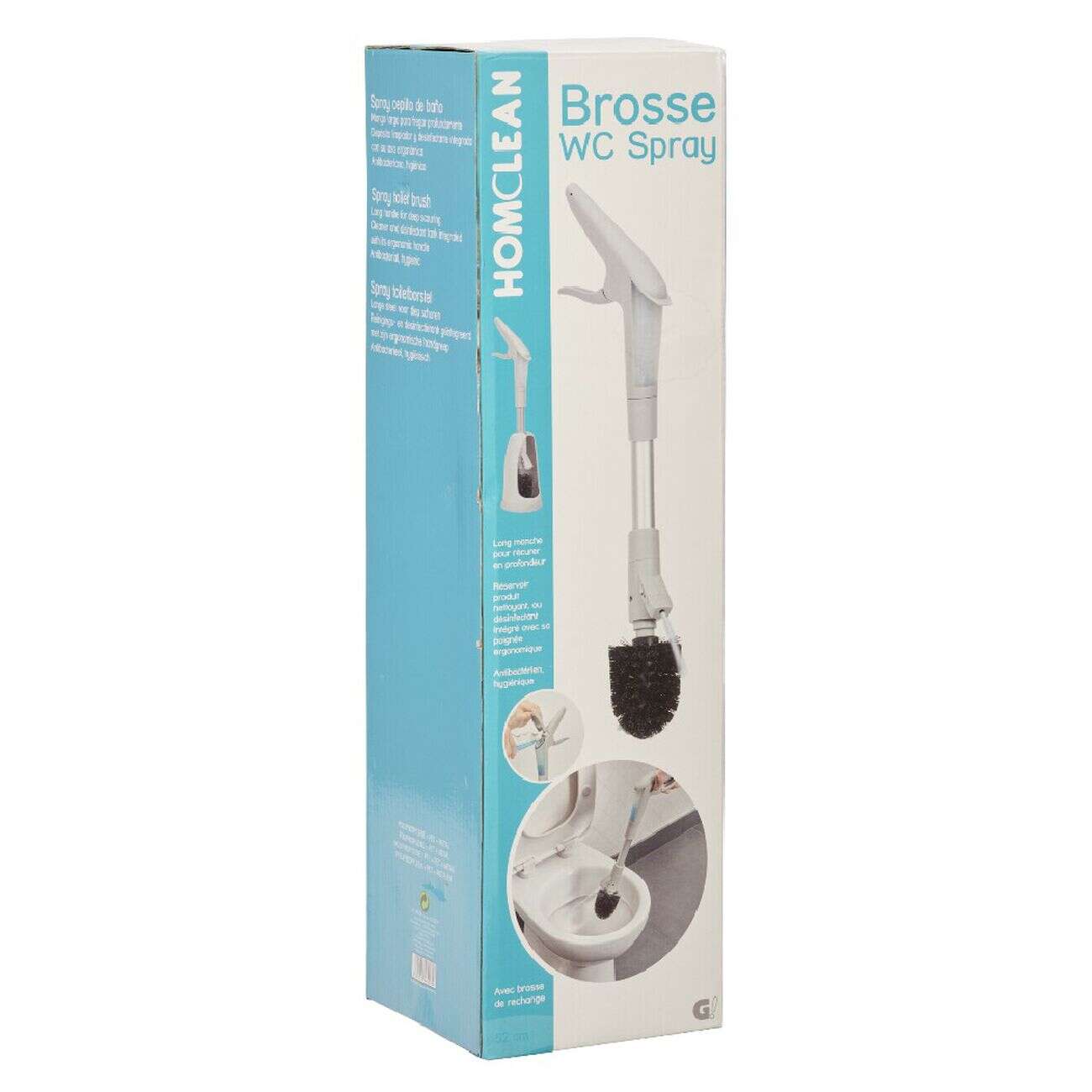 Brosse WC avec spray et recharge