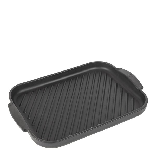 Grill2Table rillet grillplate 38x26 cm svart
