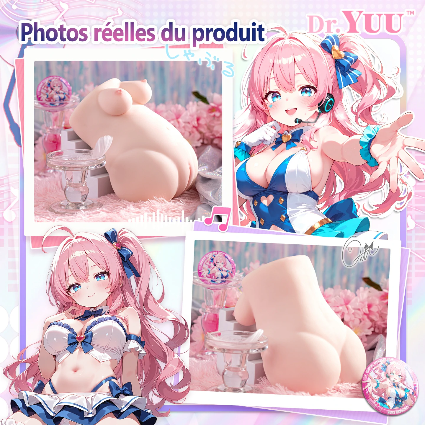 Conception 100% étanche pour nettoyer la chatte sous l eau.