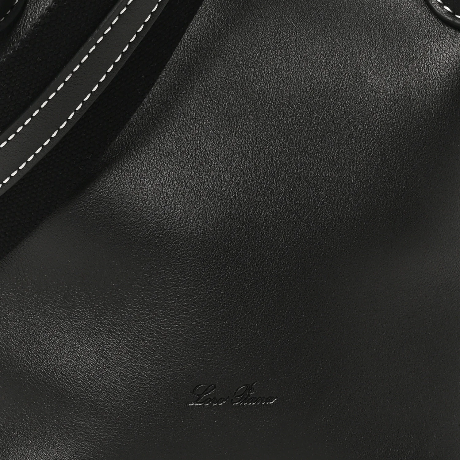 Smooth Calfskin Micro Bale Bag Black