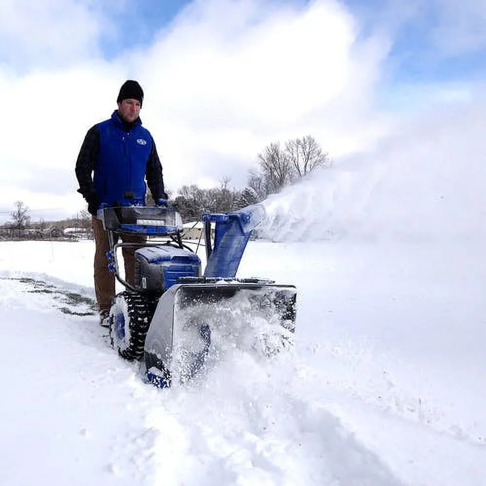Restored 100 Volt iONPRO 24 in Cordless Dual Stage Snow Blower with 2 x 5 0 Ah Batteries and Charger (Refurbished) Image 4