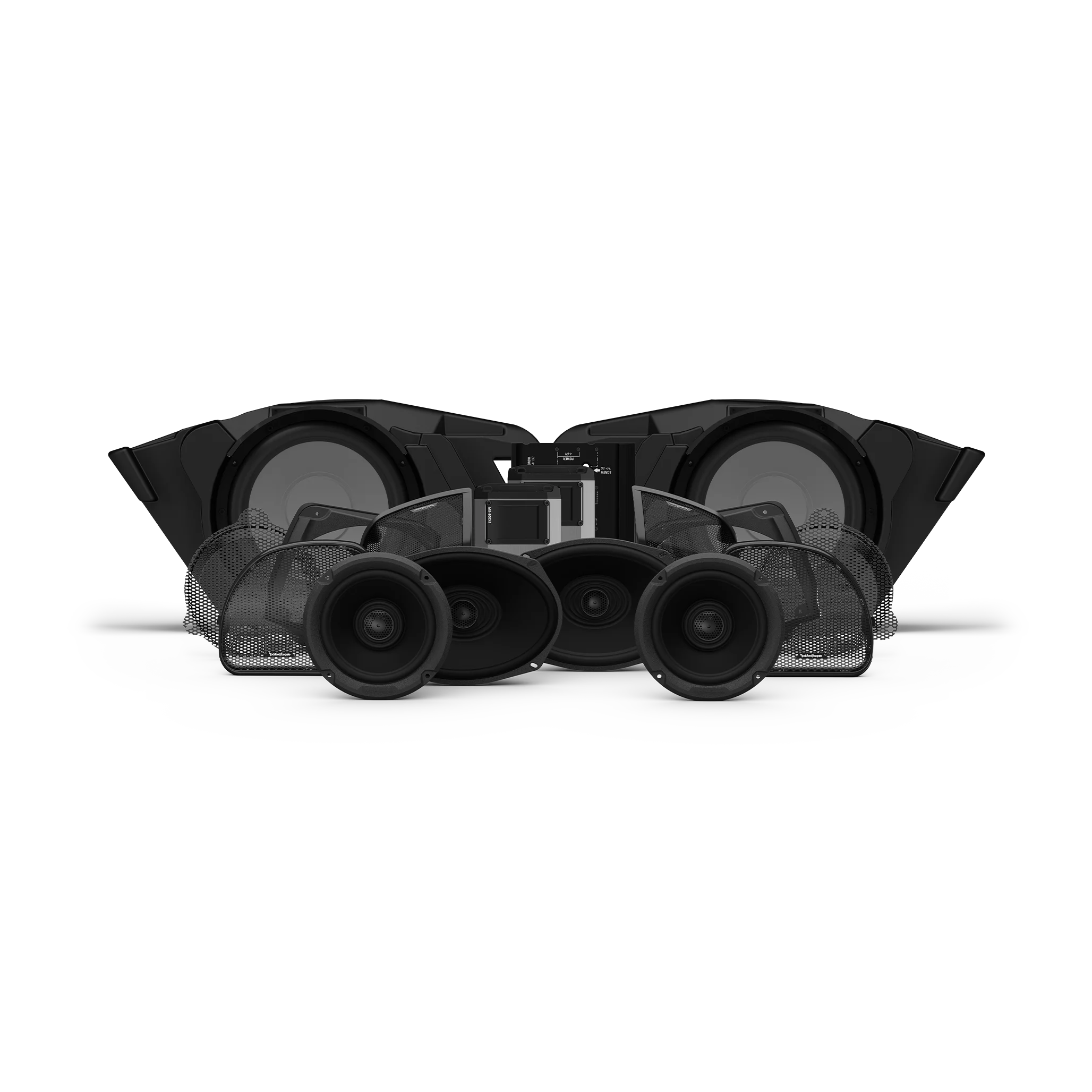 HD14-STG5 Fairing Speakers, Saddlebag Speakers, Saddlebag Subwoofers, and 1,600-Watt Amplifier Kit for Select 2014+ Harley Davidson Road Glide Street Glide Motorcycles - Image 4