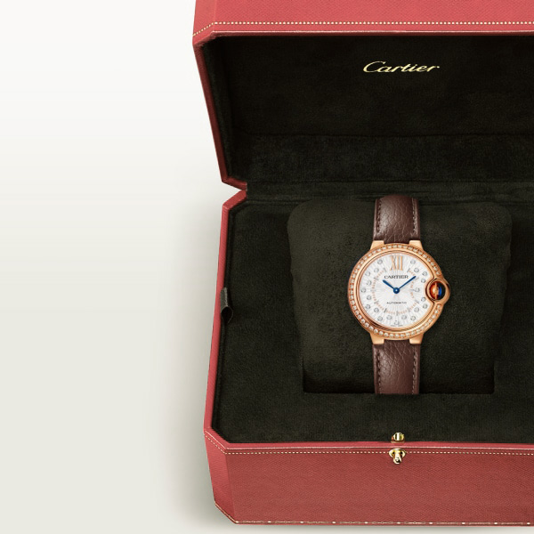 [Super Clone]BALLON BLEU Diamond Rose Gold 33mm