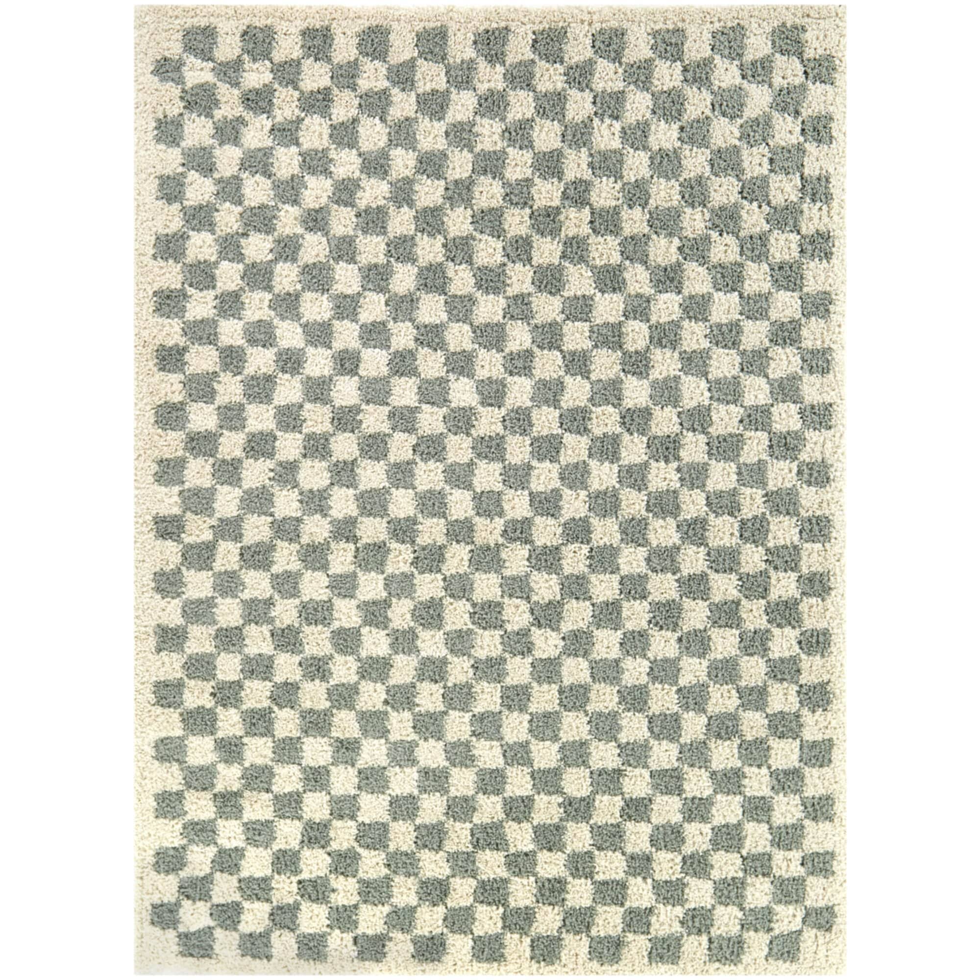 Balta Covey Plush Checkered Thick Shag Area Rug - 6'7