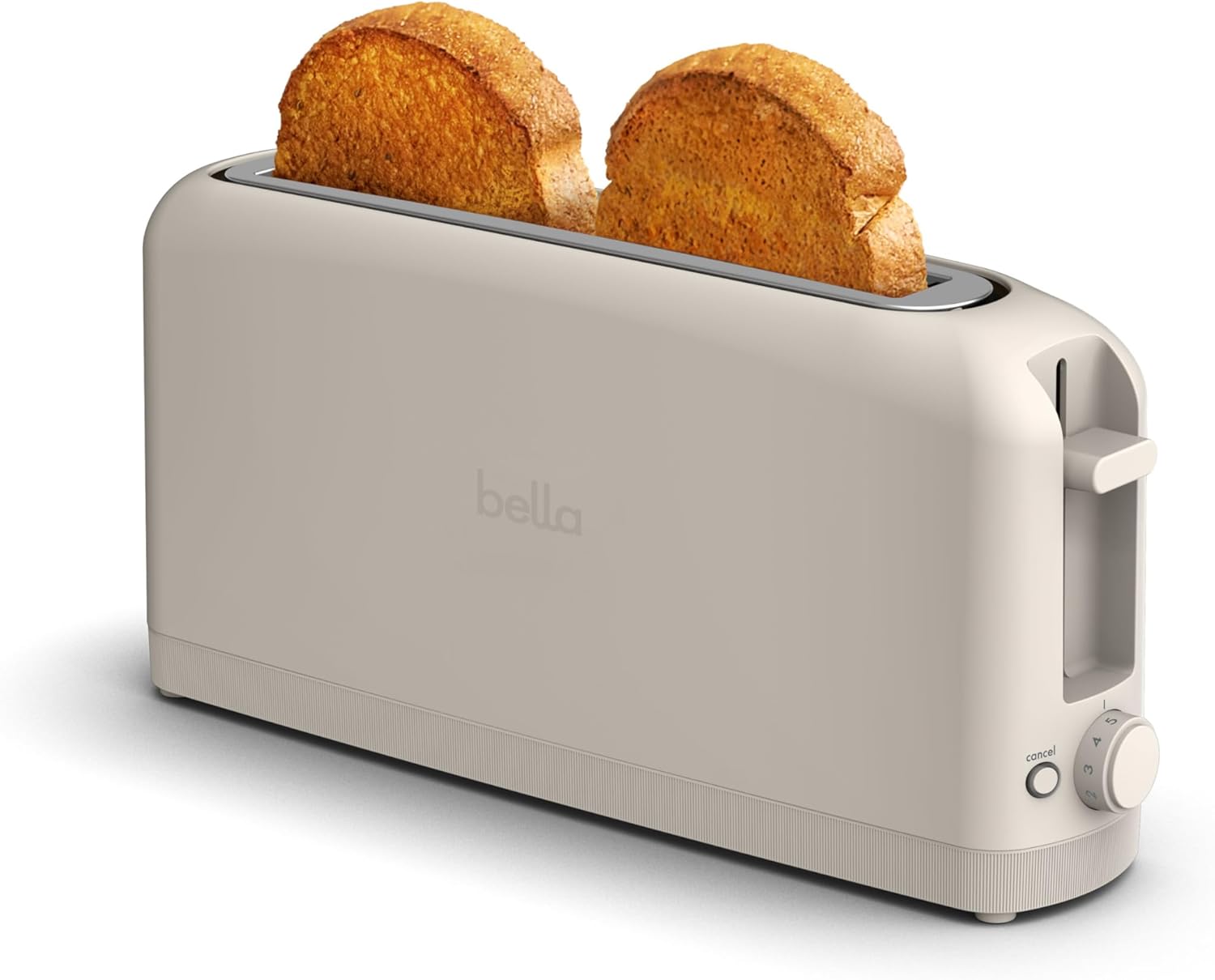 bella Fits-Anywhere ™   2-Slice Slim Toaster, Long Slot & Extra Wide, Seaglass