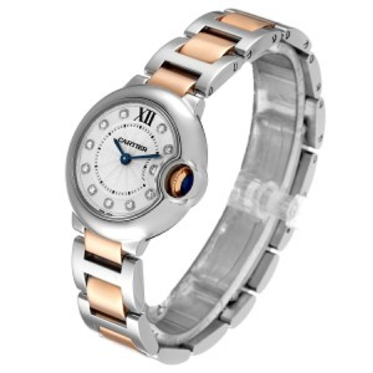 [Super Clone]BALLON BLEU Rose Gold Mix Diamond Dial 36mm