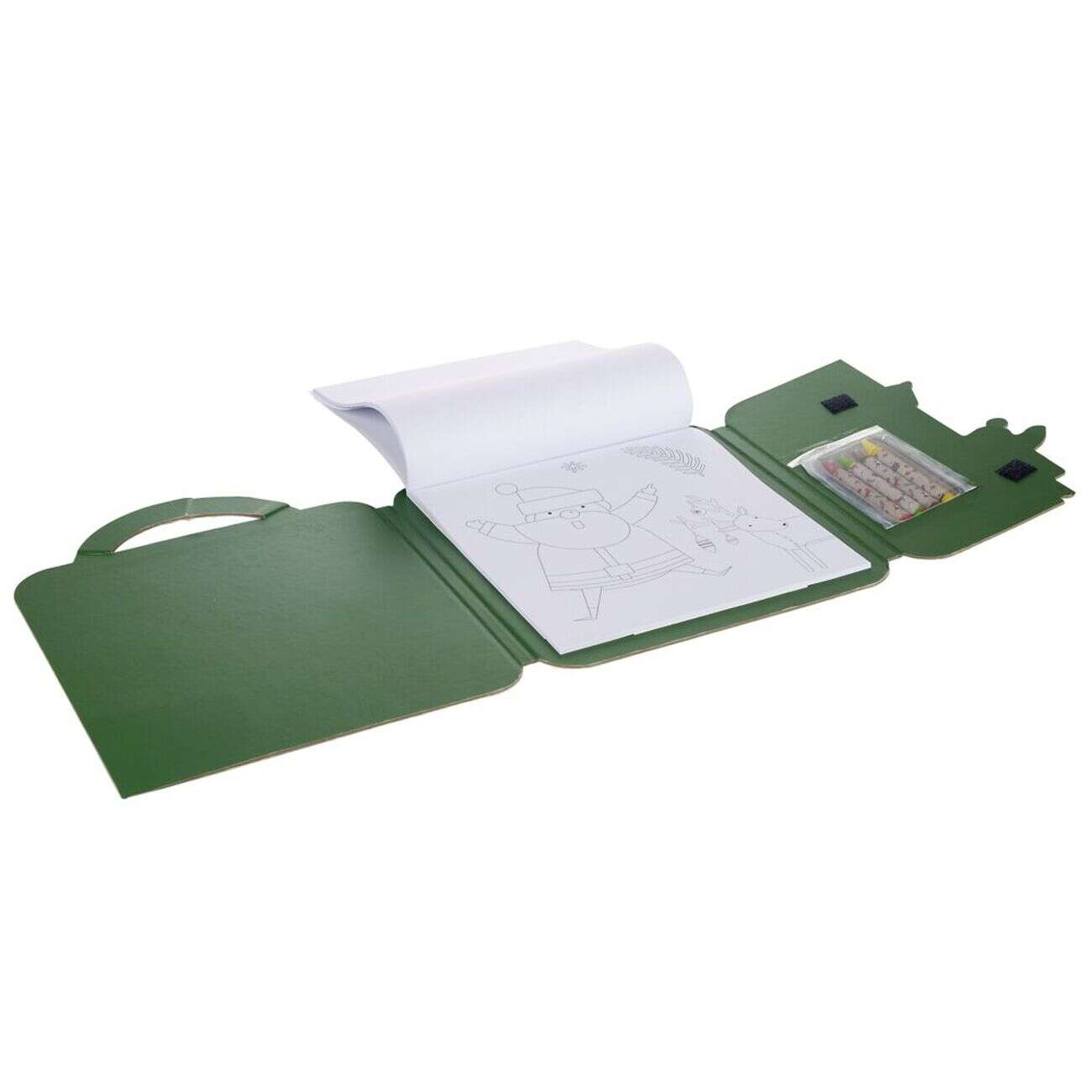 Cahier coloriage et 4 crayons pastel thème Noël