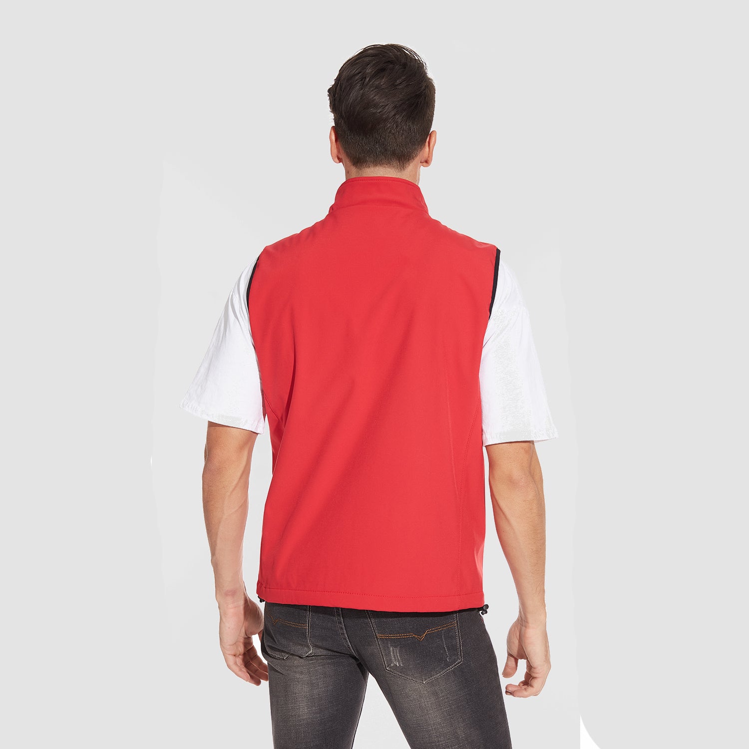 Gilet léger pour homme, coupe-vent, sans manches, idéal pour la randonnée, le camping, la pêche et la photographie en extérieur, avec poches zippées.
