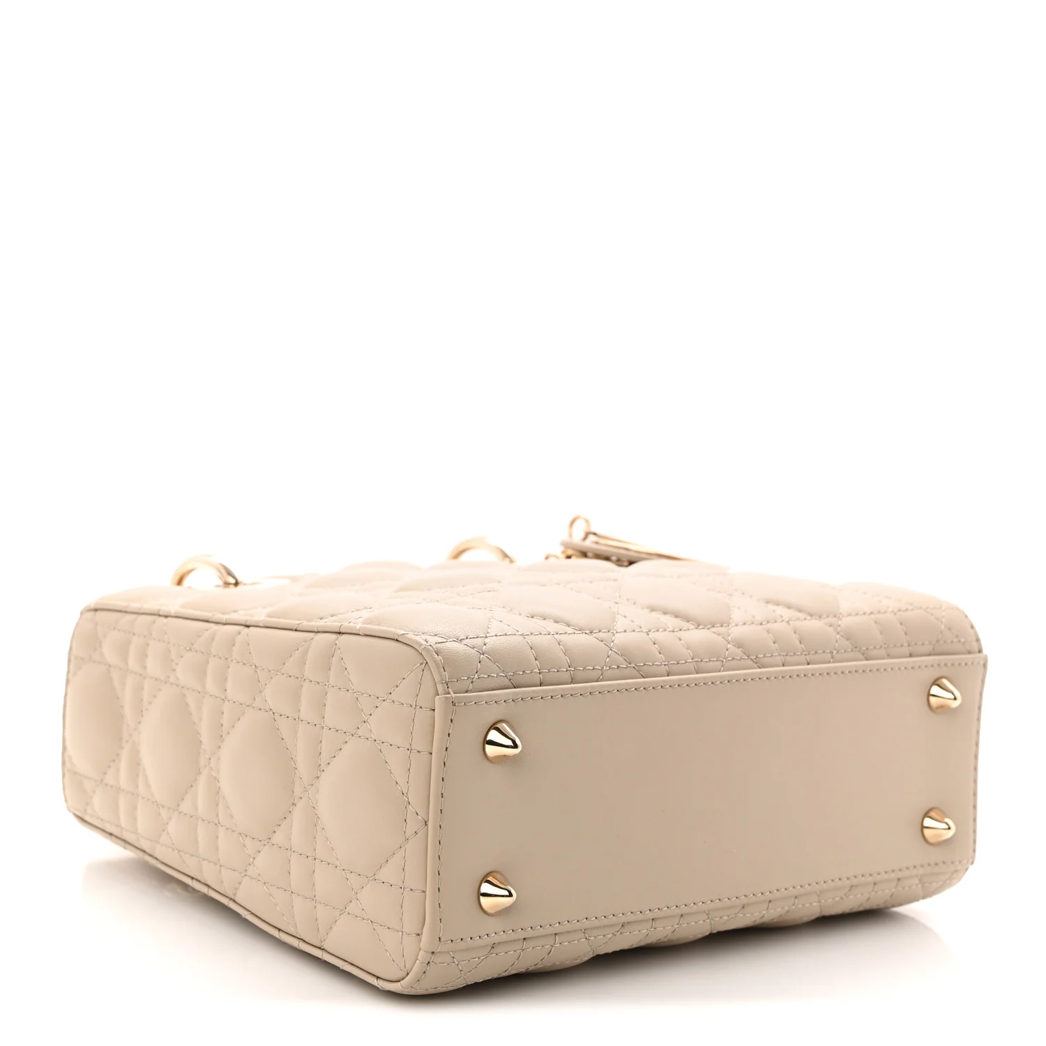 Lambskin Cannage Small My ABCDior Lady Dior Hazelnut