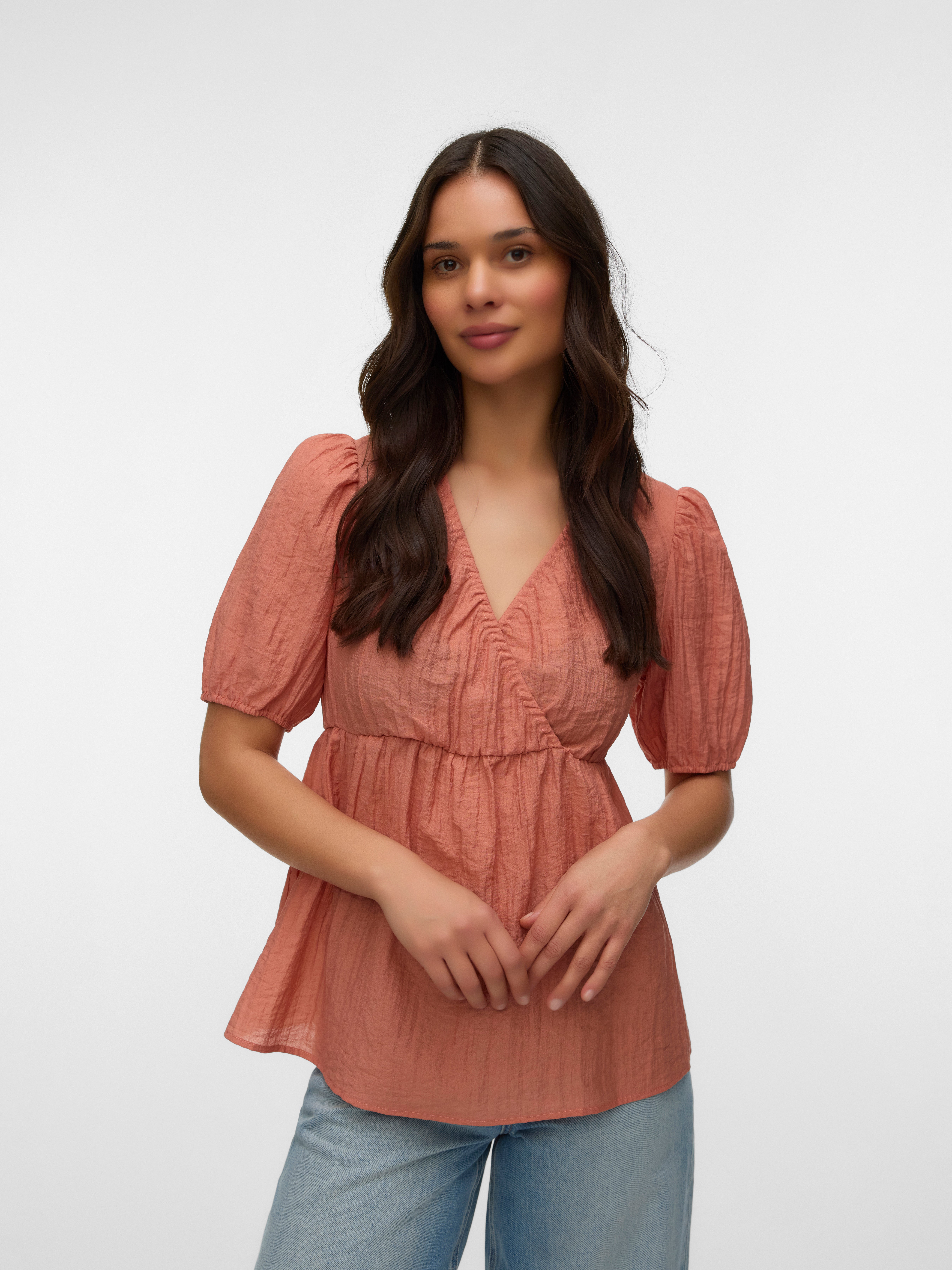 VERO MODA® Regular Fit V-Neck Top