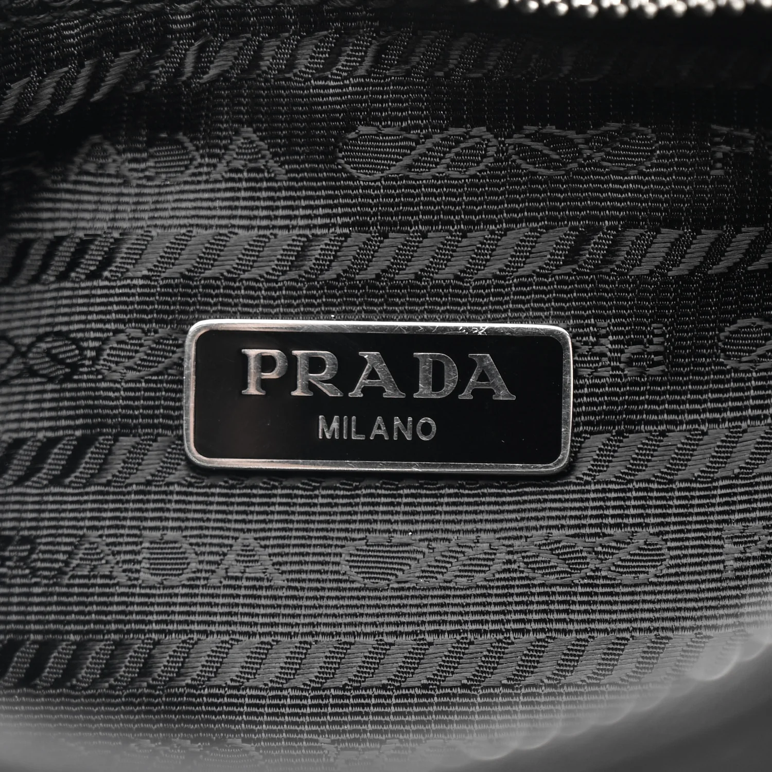 Tessuto Nylon Saffiano Mini Re-Edition 2005 Bag Black