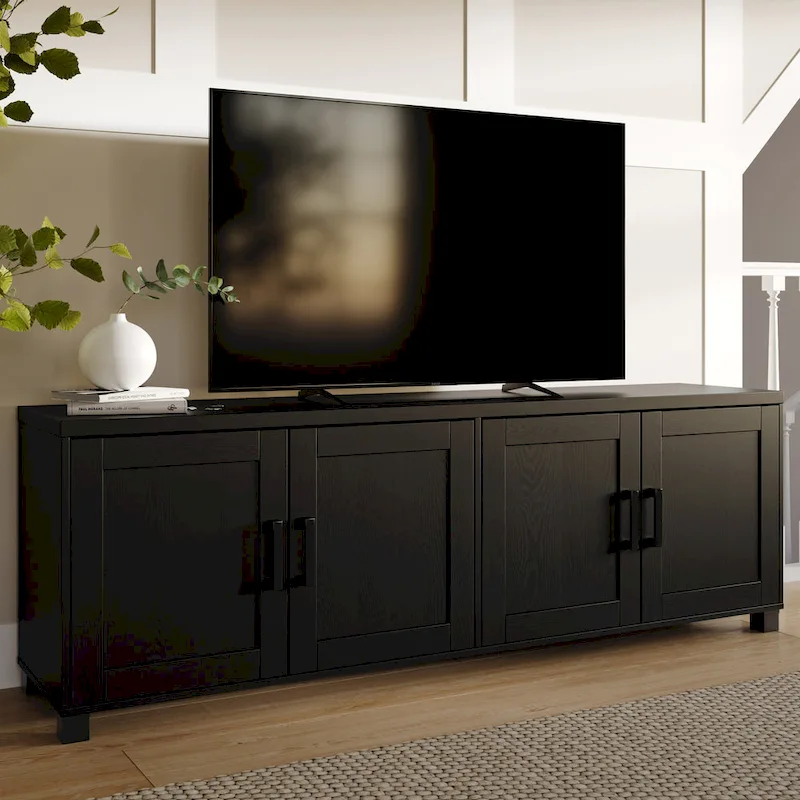 71-Inch TV Stand with Storage Cabinets for TVs up to 85 Inches