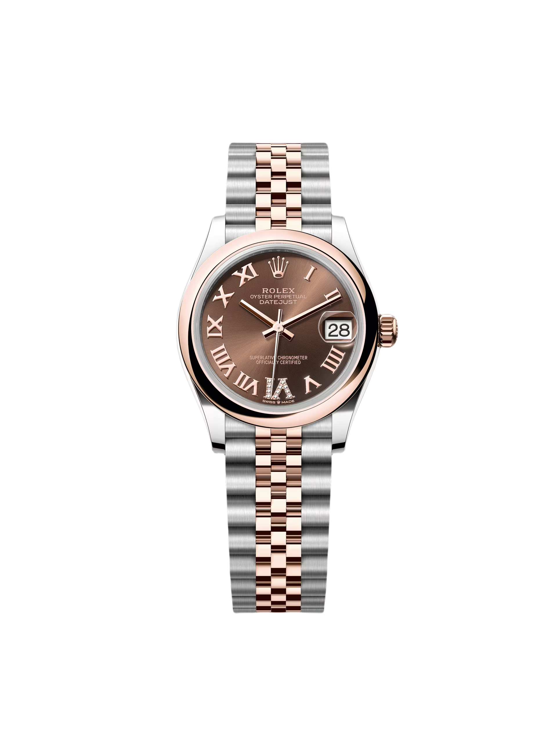【Super Clone】RLX Datejust m278241-0003/0004 Chocolate 31mm Dial Oyster Bracelet Watch