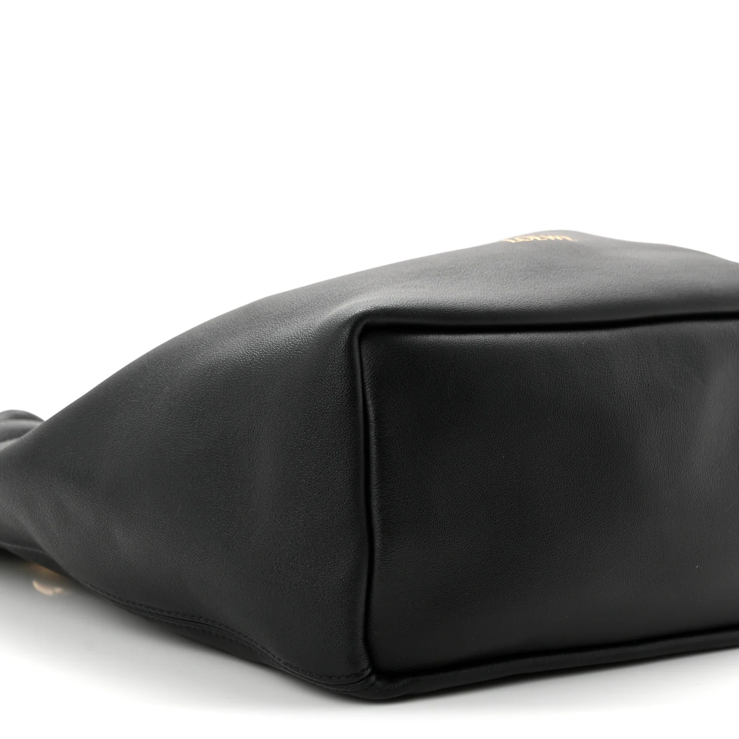 Buttery Nappa Lambskin Small Squeeze Bag Black