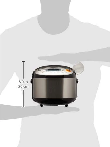Cuiseur à riz et chauffe-riz Zojirushi, 3 tasses, inox noir