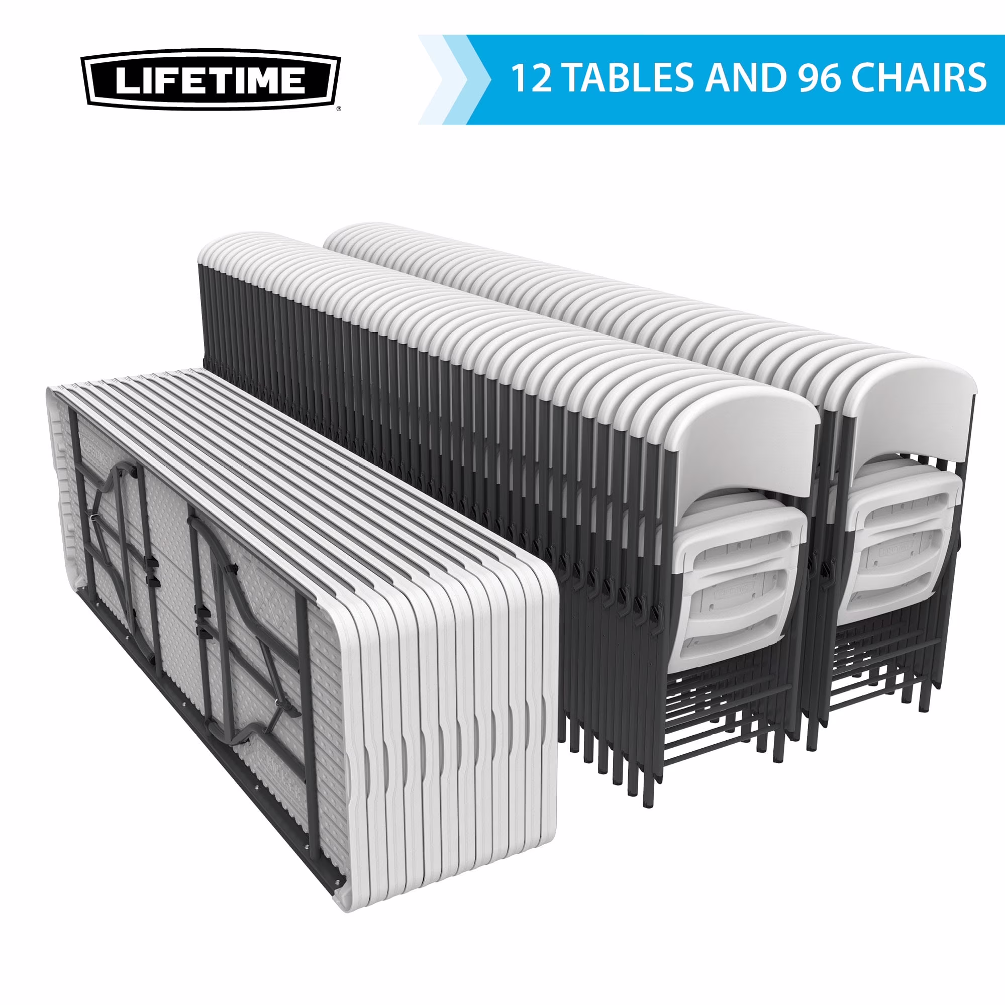 Folding Table and Chair Set Pack of 108