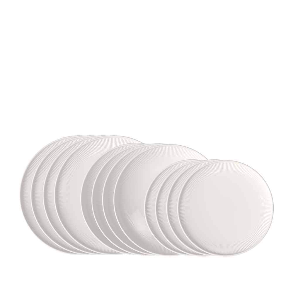 Afina Dinnerware set - White, Premium Porcelain