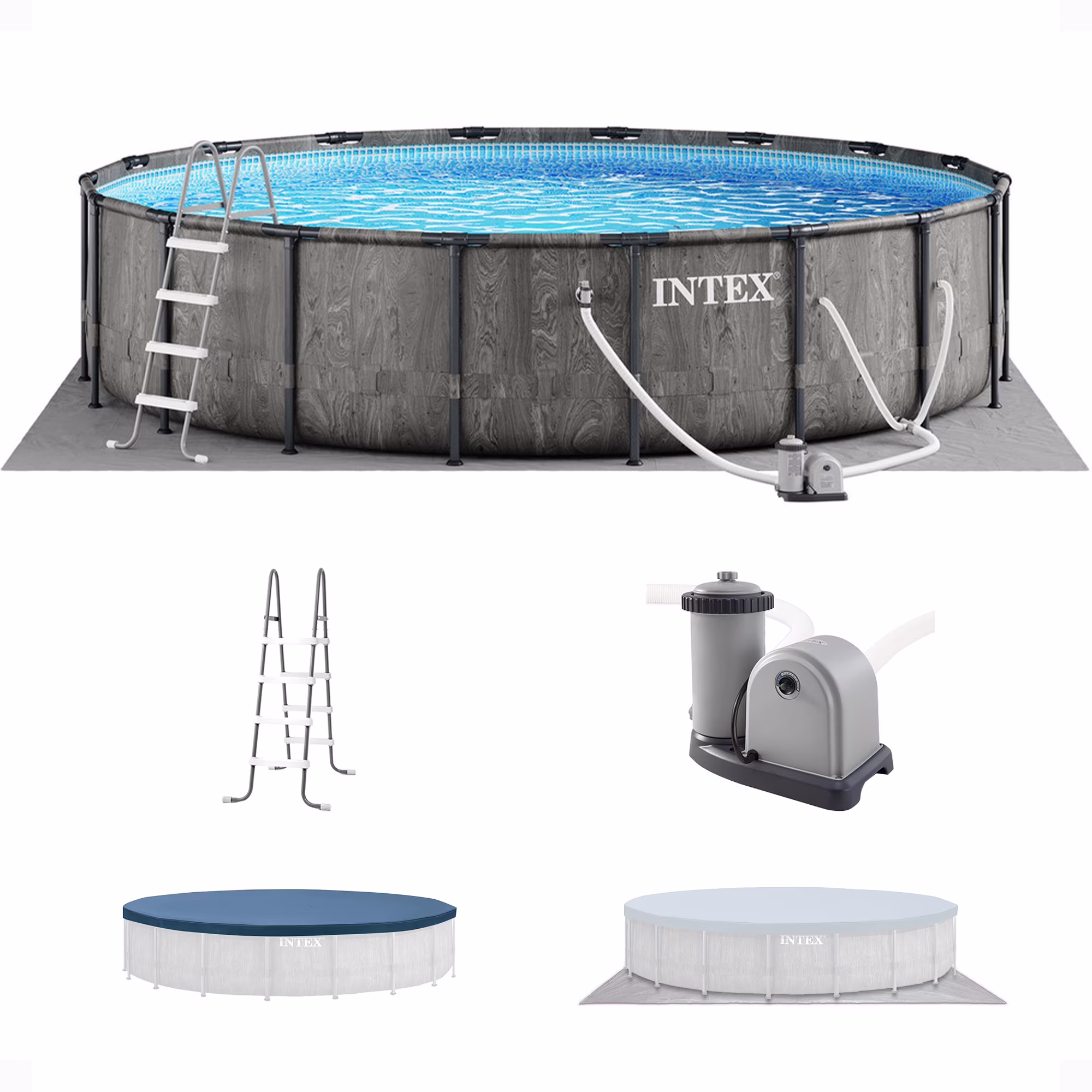 16Ft X 8Ft X 42In Prism Frame Rectangular Pool Set(Rectangle) - Image 3