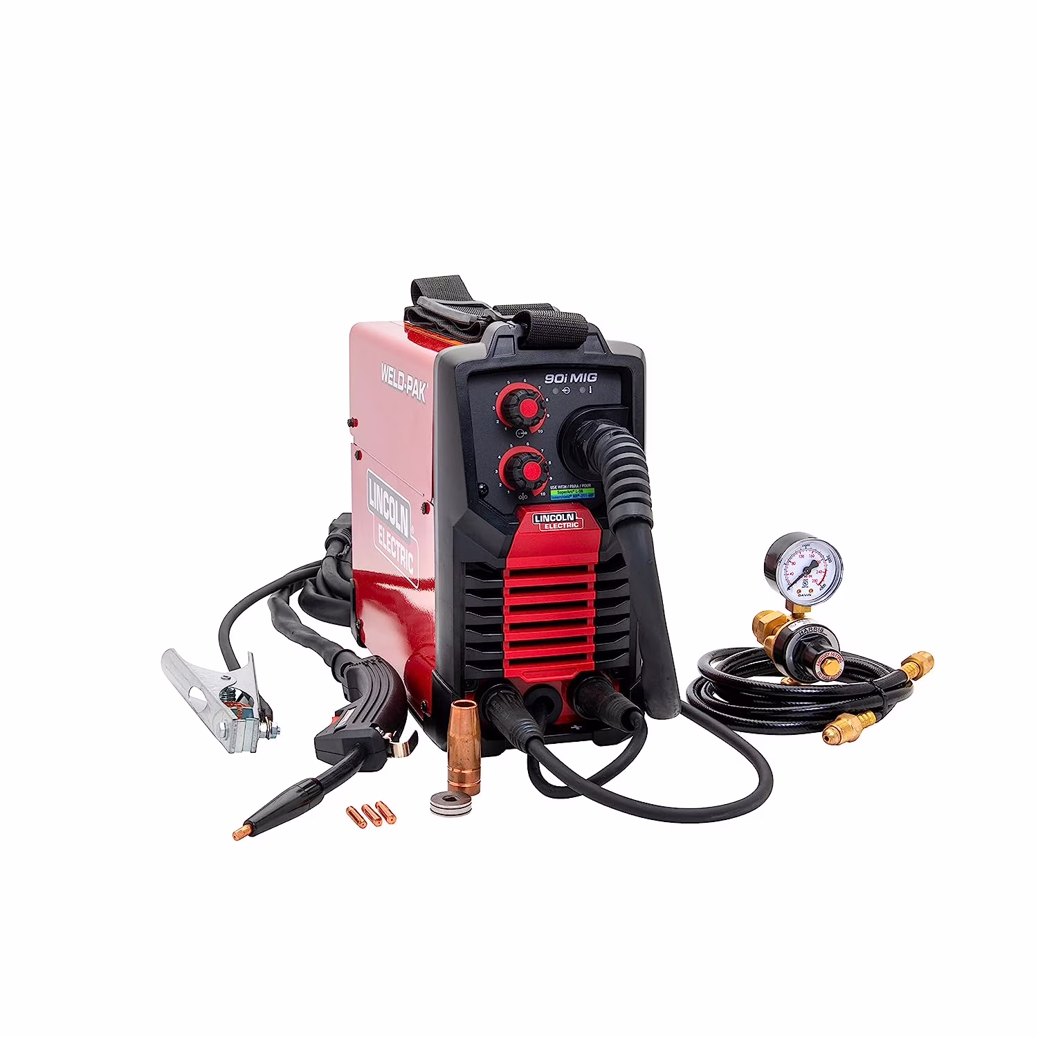 WELD-PAK 90i MIG and Flux-Cored Wire Feeder Welder with Gas Regulator