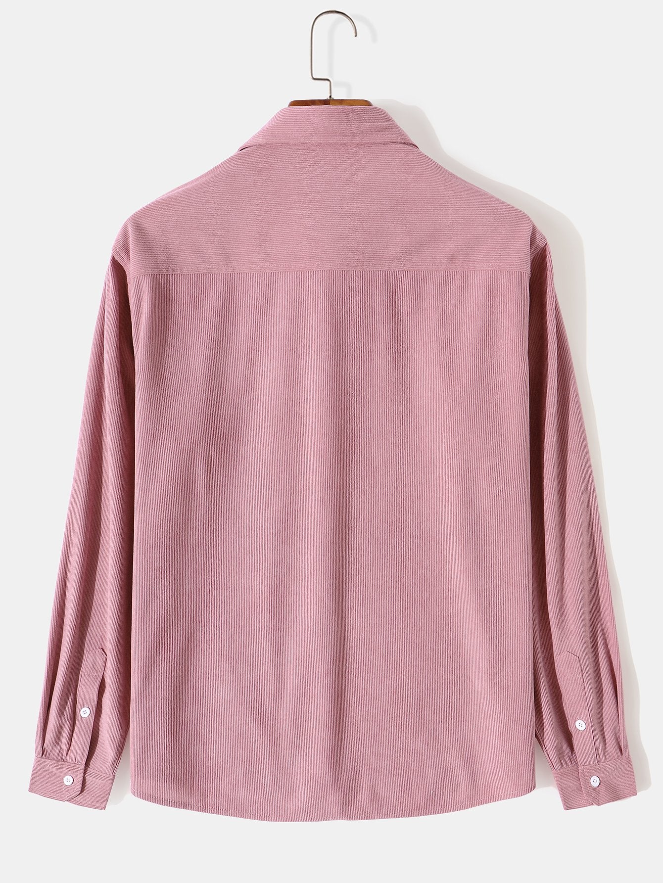 Chemise en velours côtelé à manches longues et poches à rabat