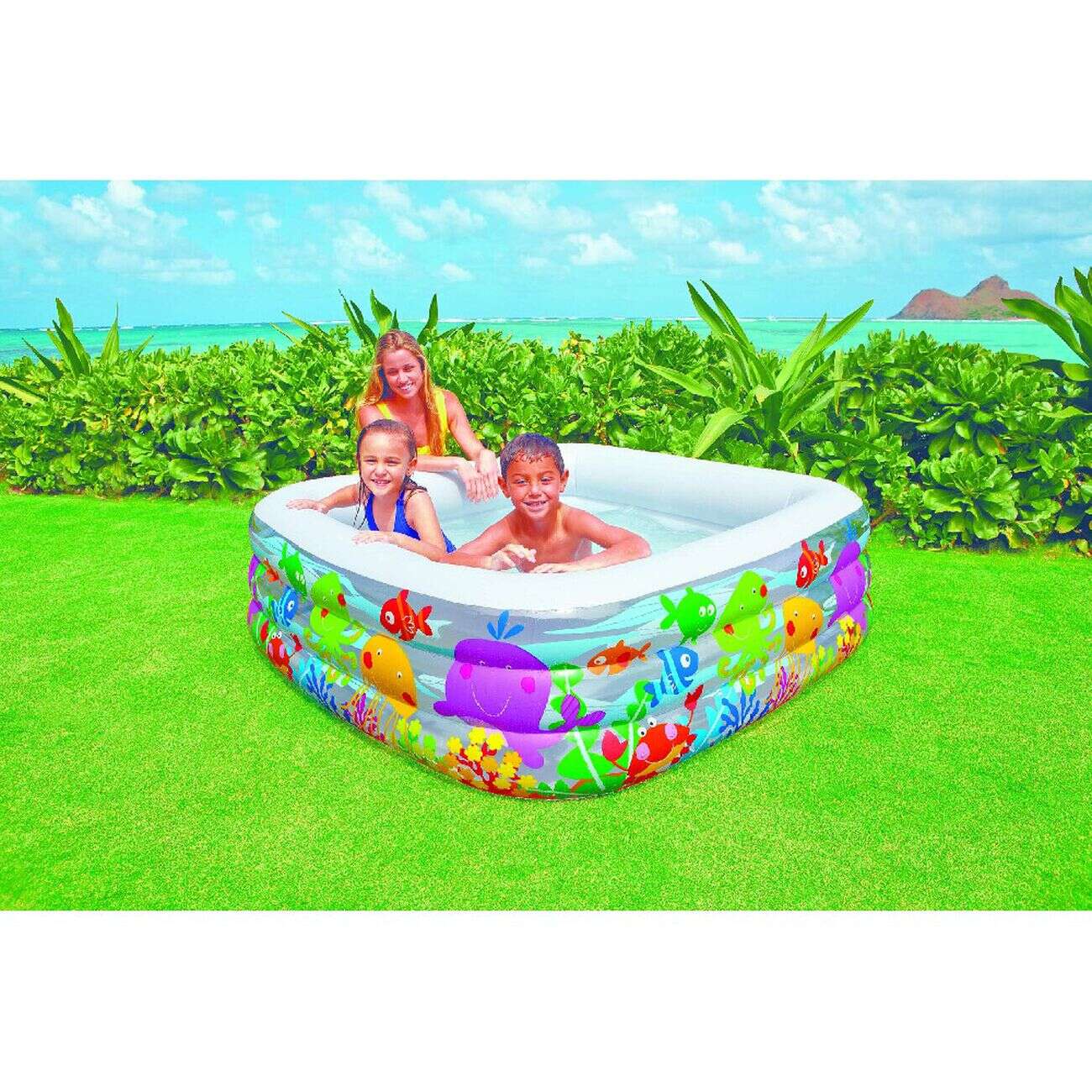 Piscinette gonflable enfant Intex 159x159xH50cm