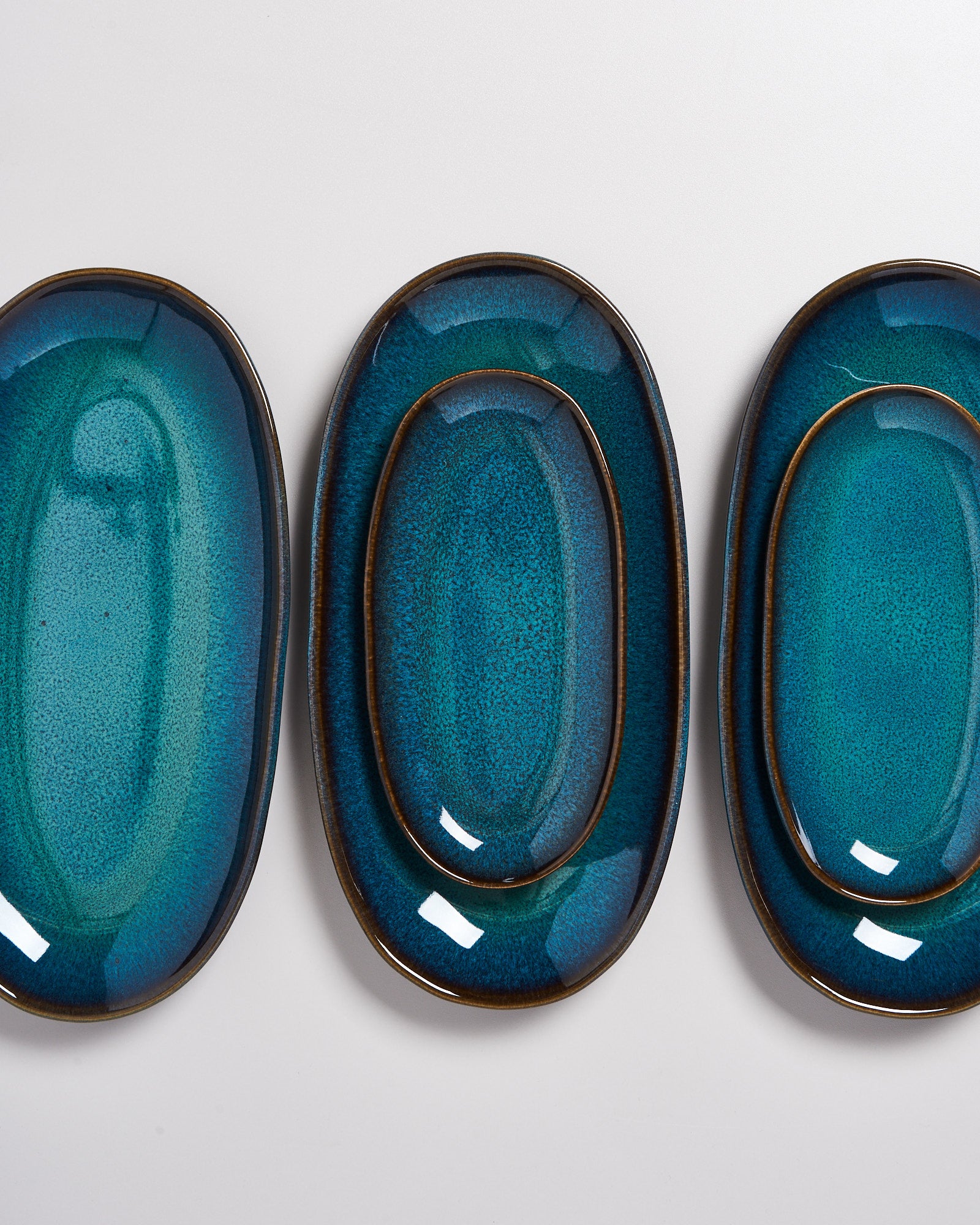 MELIDES - SERVING PLATTER M OCEANBLUE