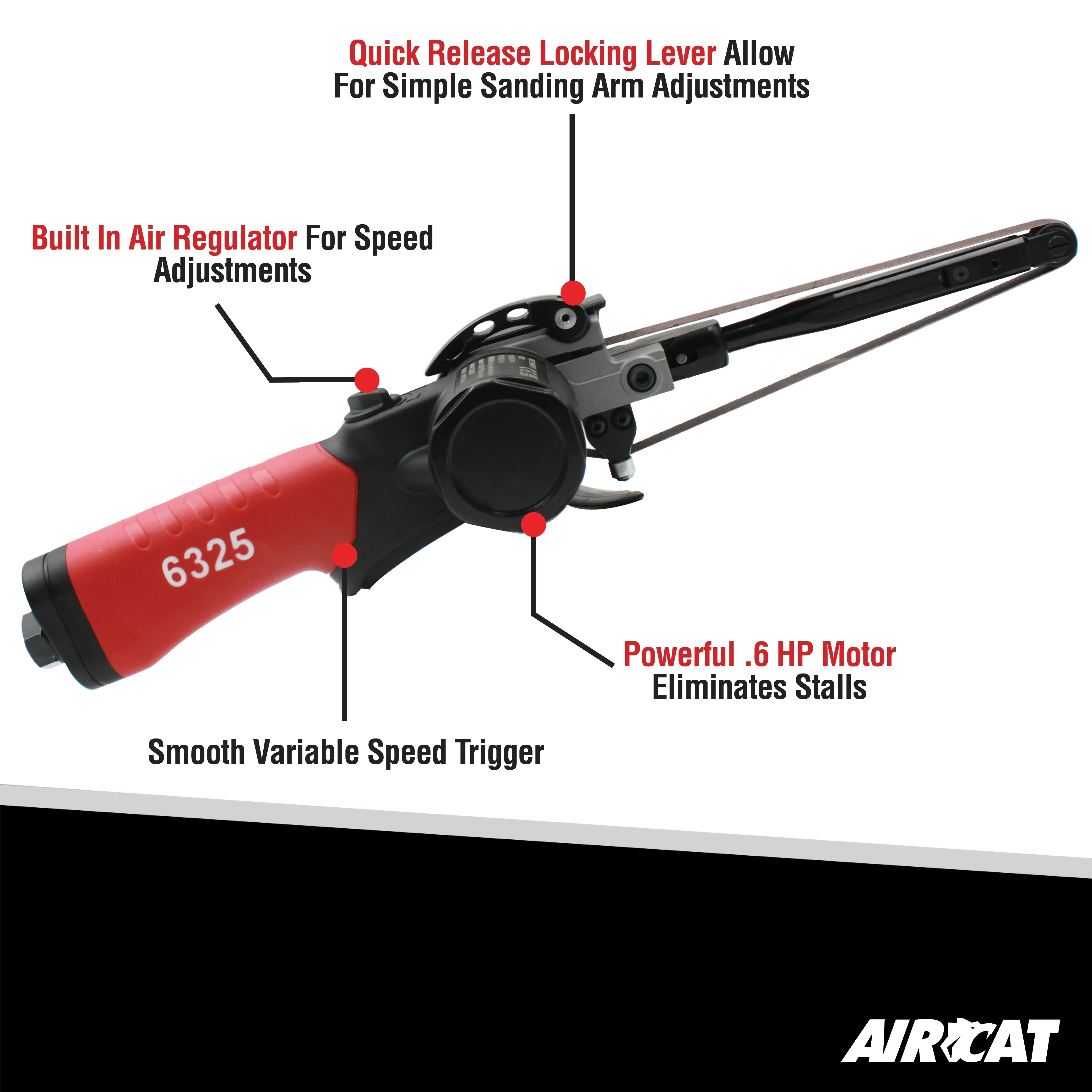 AirCat 18 Belt Sander 1/2 Width