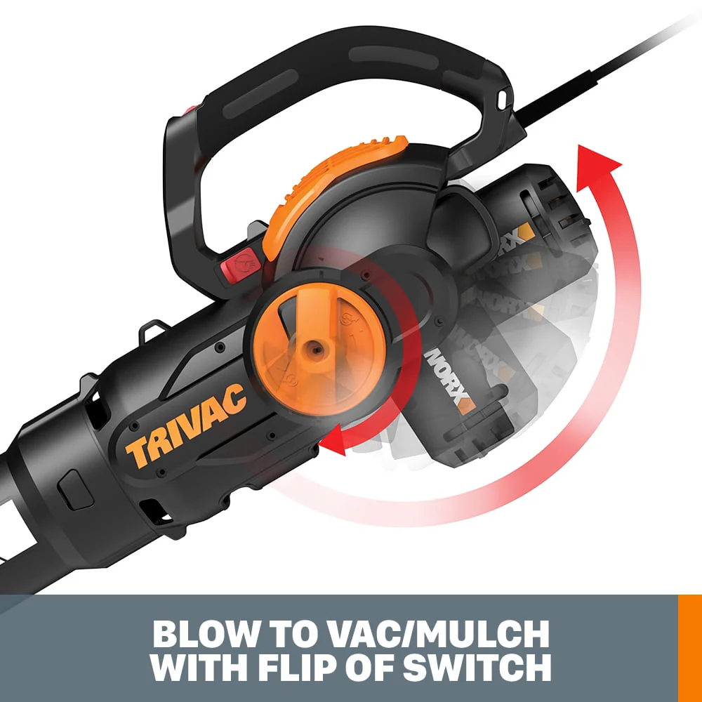 Trivac 2 0 Electric 12 amp 3in 1 Vacuum Blower/Mulcher/Vac # WG512(35 56 x 10 32) Image 3