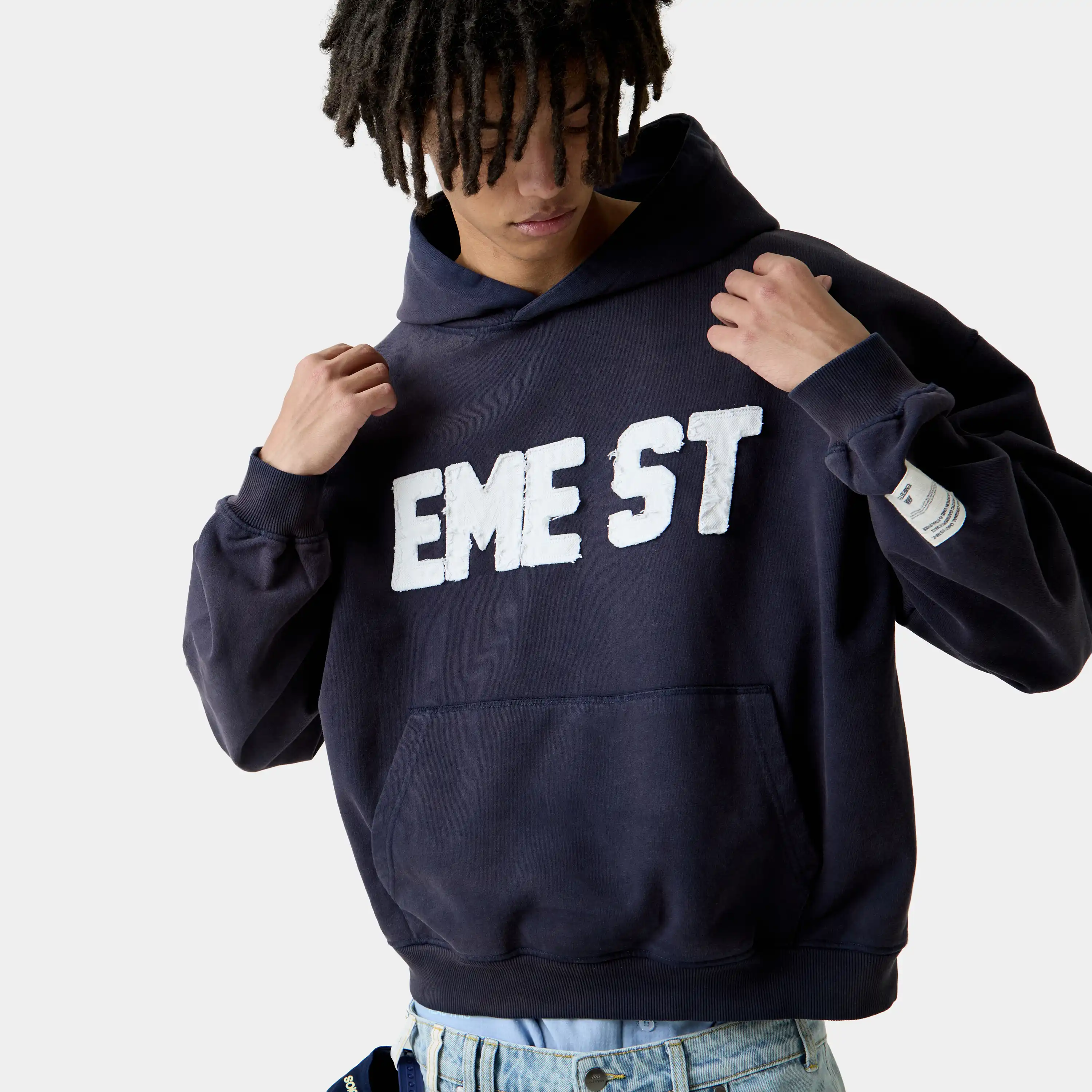 Class 3A Navy Oversized Hoodie