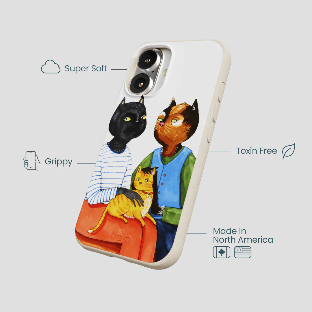 London Fog Cat People iPhone 16 Case
