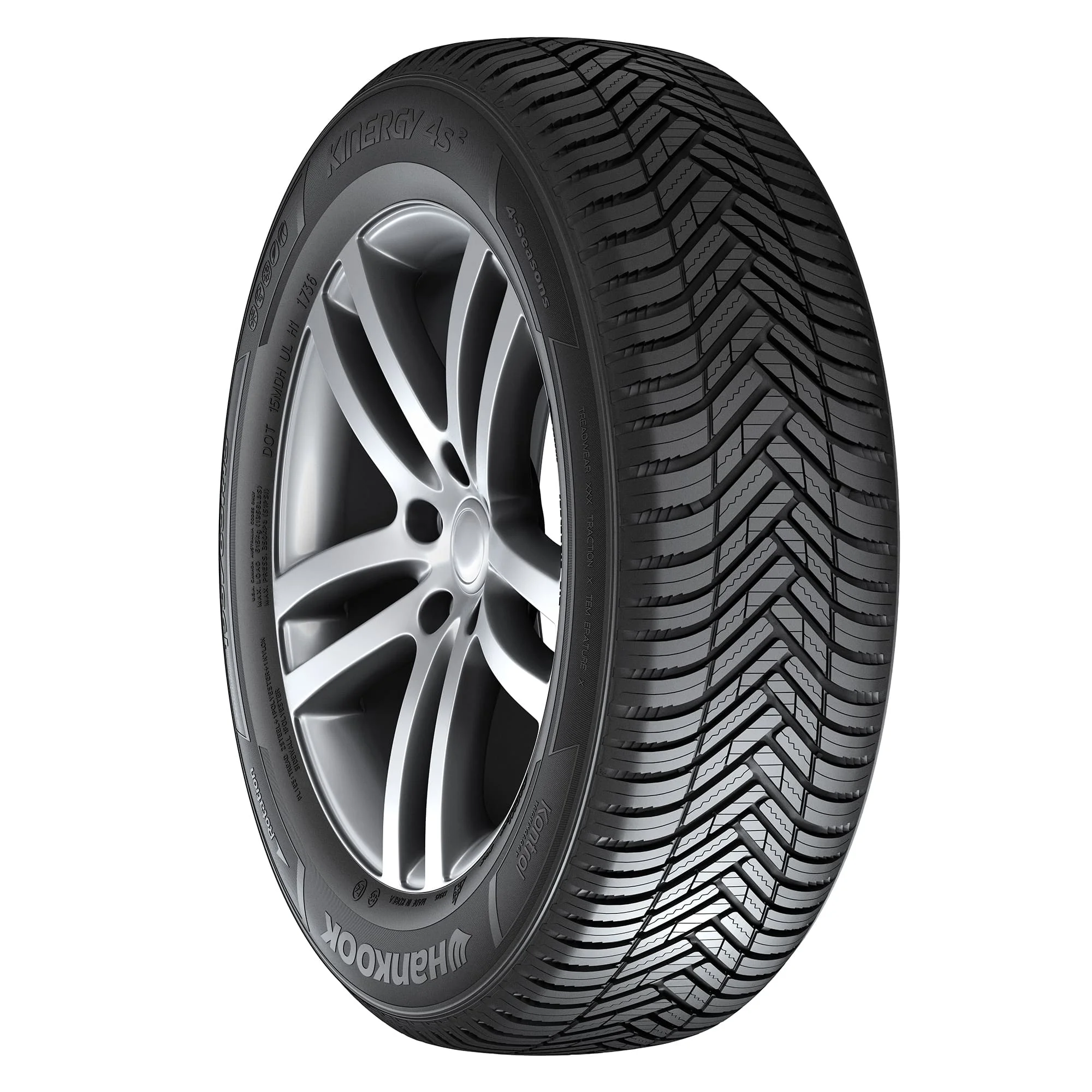 Kinergy 4S2 (H750) All Weather 205/55R16 91V Passenger Tire - Image 5