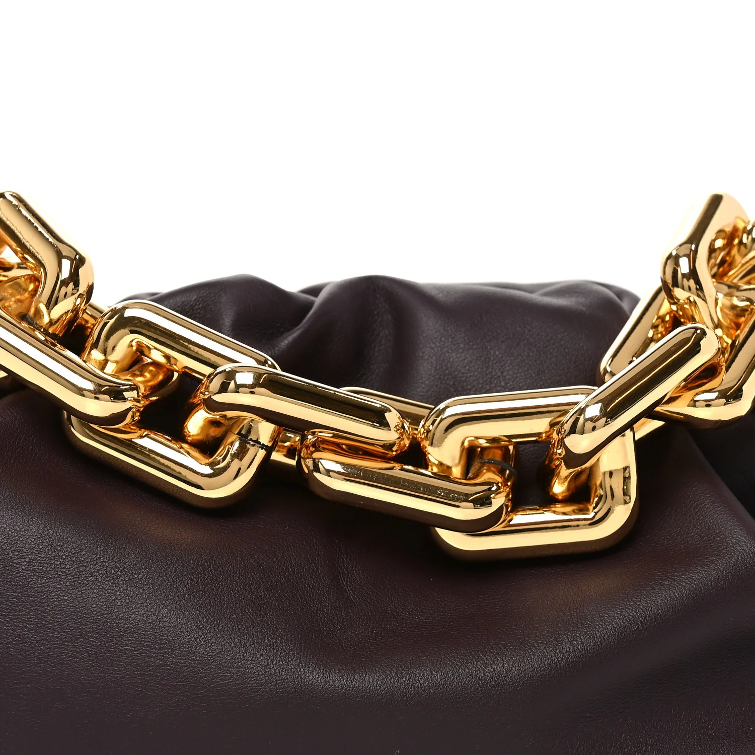 Calfskin The Pouch Chain Grape