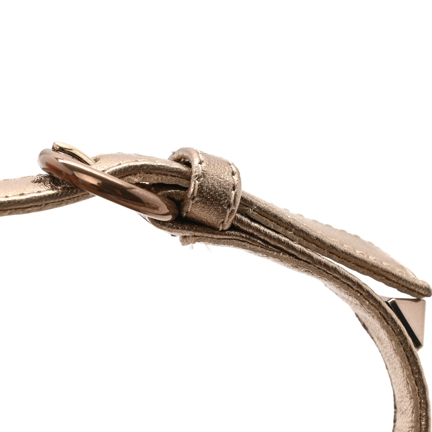 Nappa Rockstud Ankle Strap Flat Thong Sandals 38 Skin