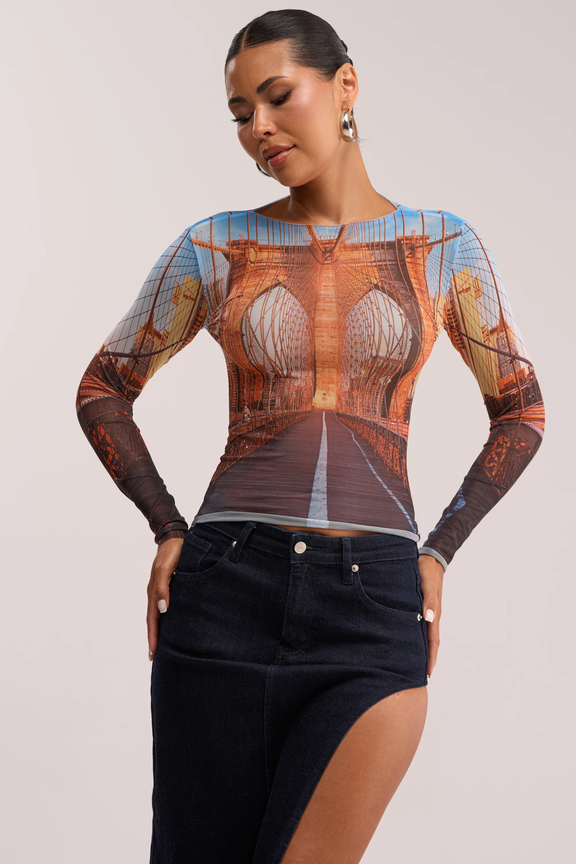 ROADTRIP MESH LONG SLEEVE TOP - Akira Store