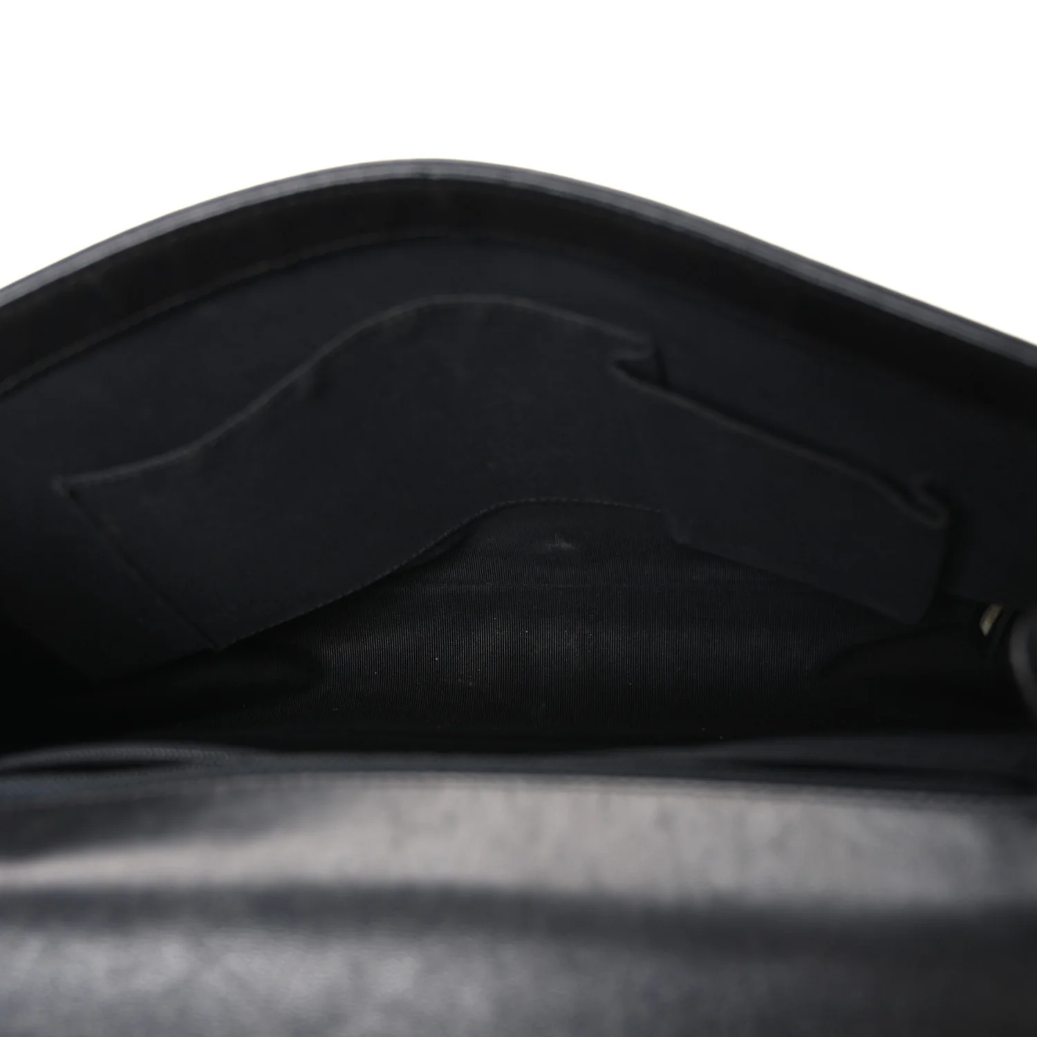 Lambskin Quilted Large Boy Flap Black