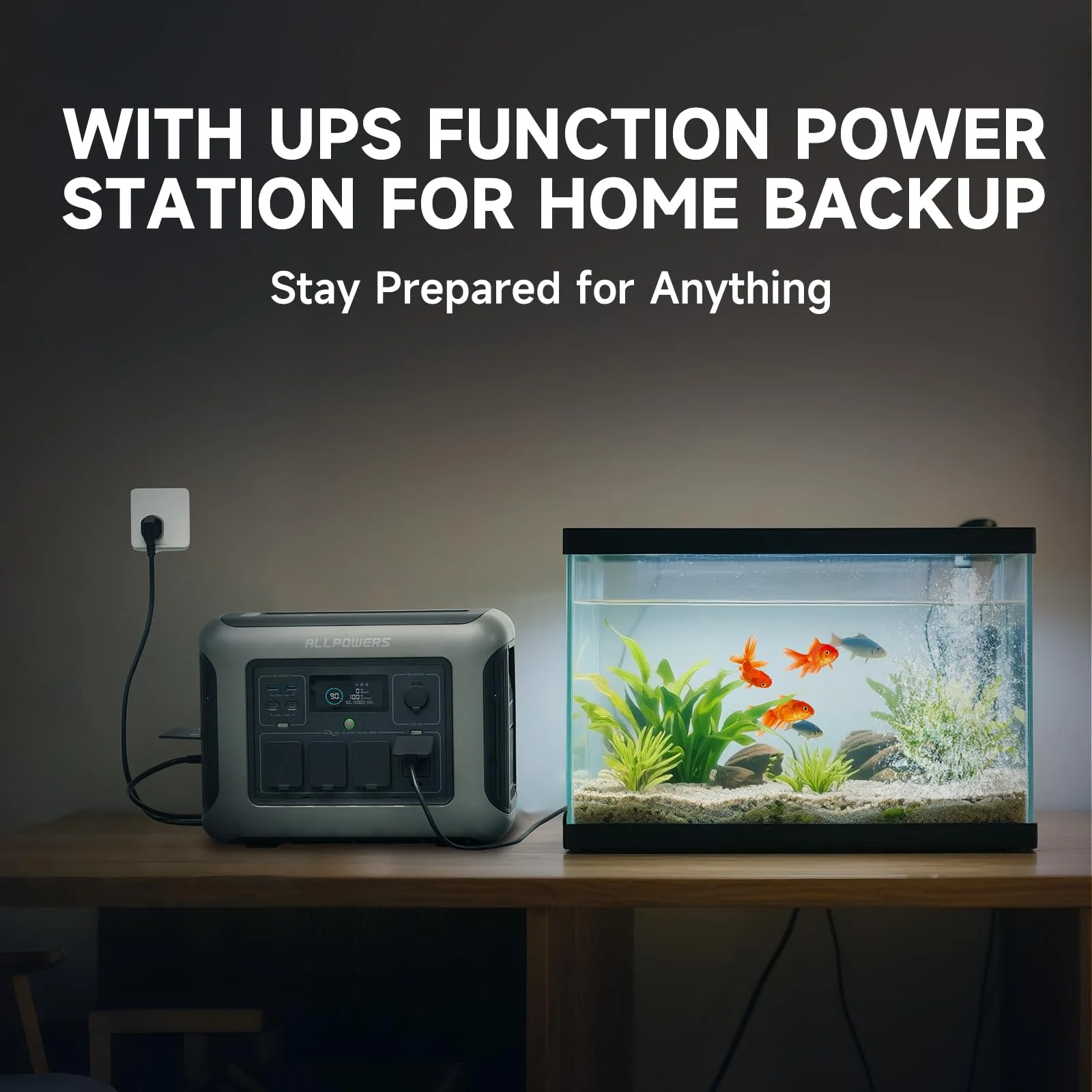 R1500 Portable Power Station 1600W, 1056Wh LiFePO4 Battery Solar Generator with 35dB Ultra-Quiet Operation, 1Hr Fast Charge, 15ms UPS for Home Backup, Indoor CPAP, Camping RV(R1500 Generator) - Image 9