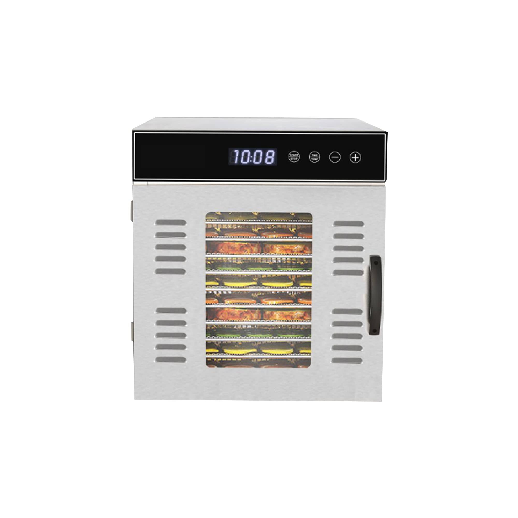 NutriChef Premium Food Dehydrator Machine - 1000 Watts 14 Shelf Stainless Steel Dehydrator with Digital Timer and Temperature Control