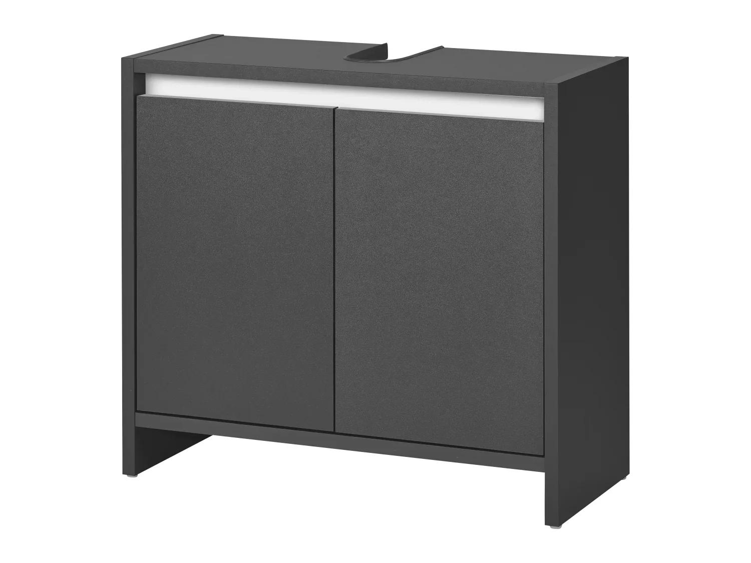 LIVARNO home Meuble sous-vasque Oslo, 60 x 55 x 28 cm, noir
