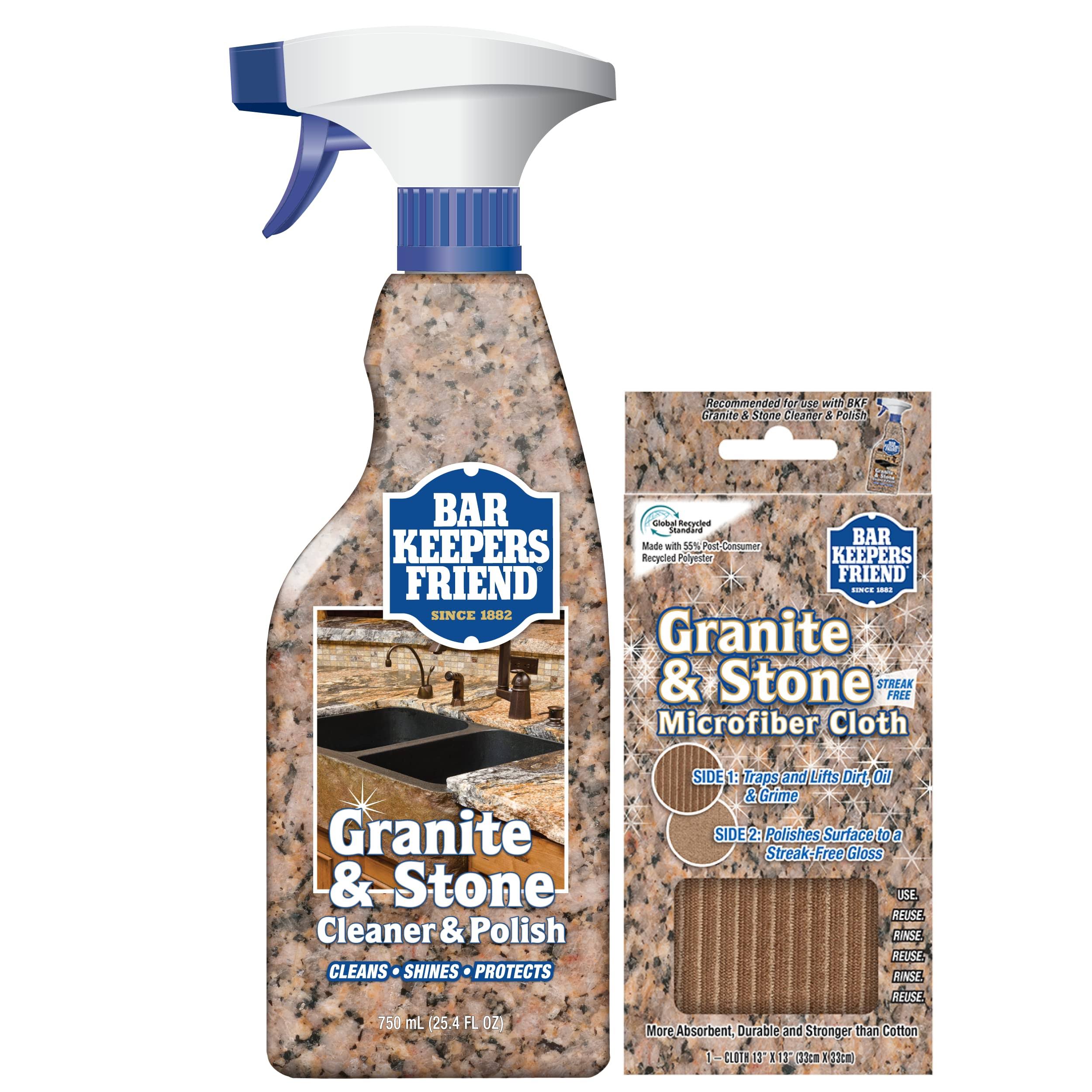 Bar Keepers Friend Stainless Steel Cleaner and Polish Cleaning Kit Includes Bar Keeper's Friend Stainless Steel Cleaner and Polish Spray(25.4 oz)