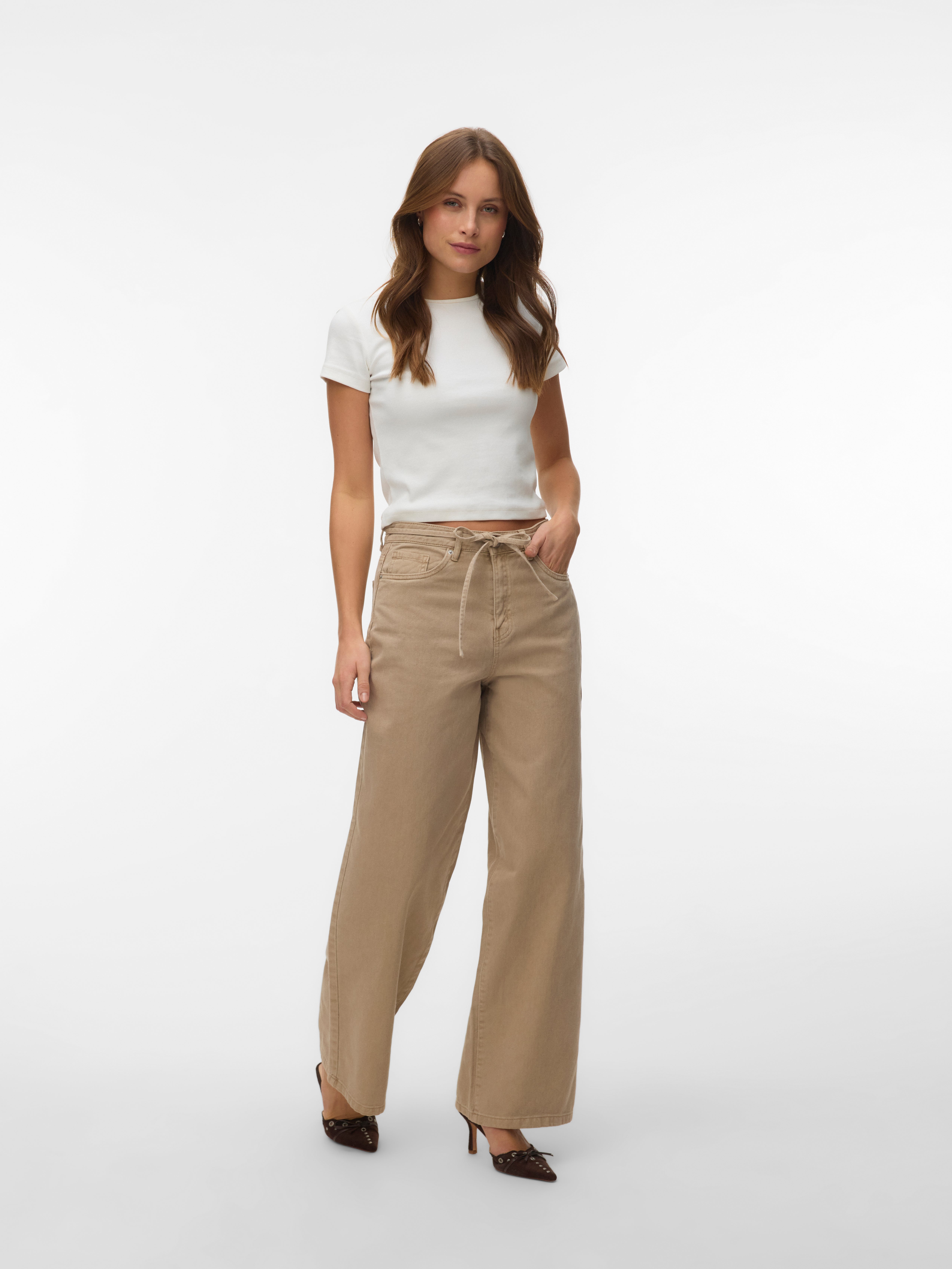 VERO MODA® VMWIEN Mid rise Wide Leg Fit Jeans