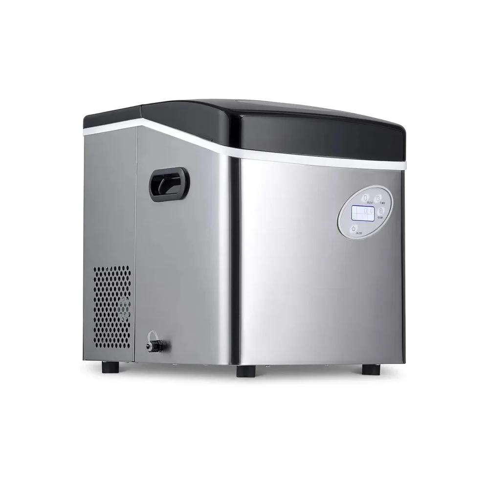 Portable Ice Maker 50 lb. Daily, 12 Cubes in Under 7 Minutes - Compact Countertop Design - 3 Size Bullet Shaped Ice - for…
